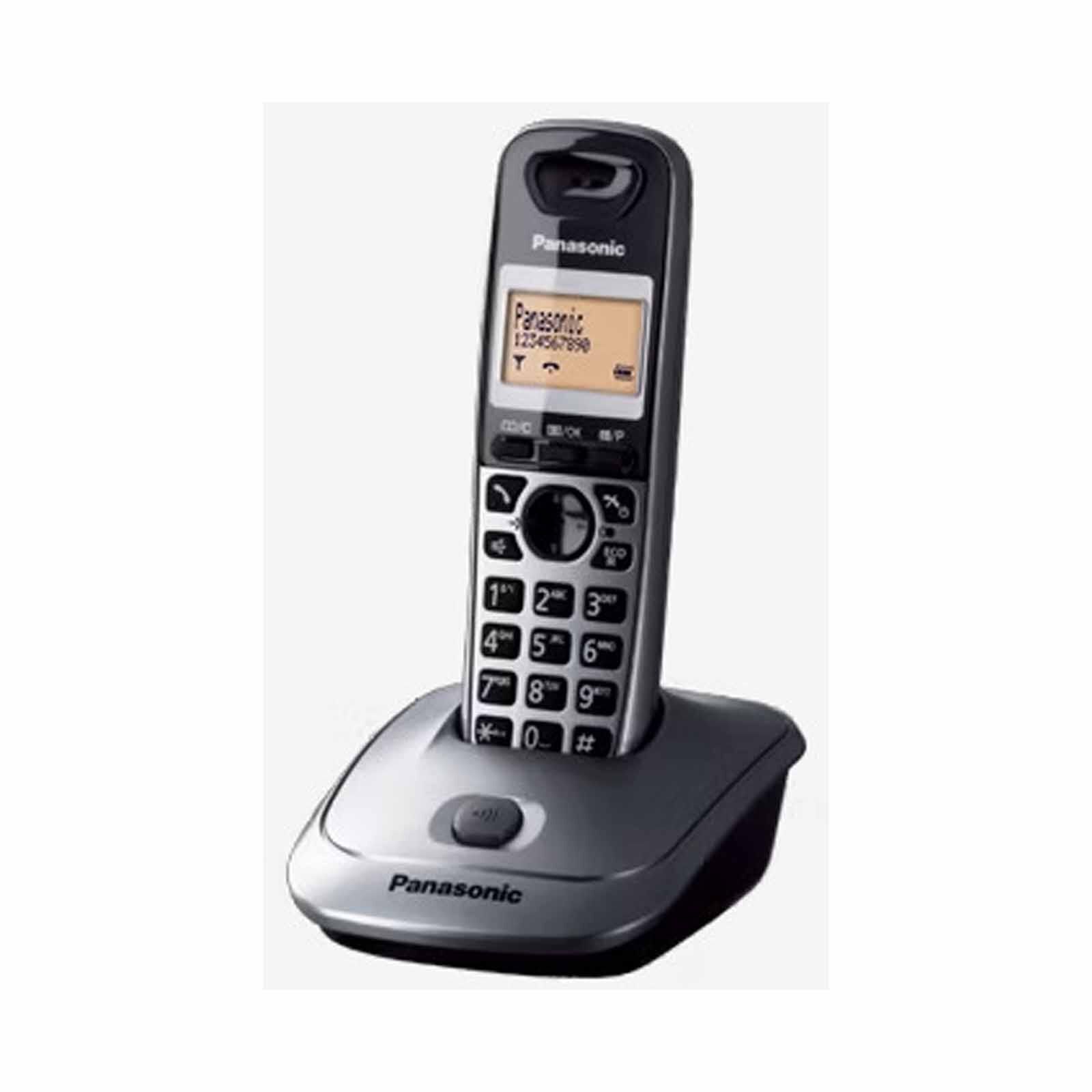 PANASONIC Single Dect Phone Handfree Speaker Phone KX-TG2511CXM - (METALLIC GRAY)-image null