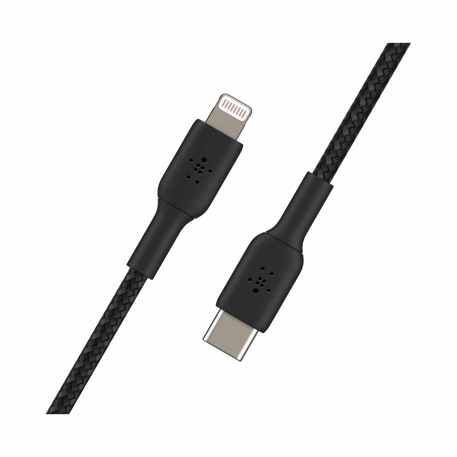 BELKIN Boostcharge Braided Usb-c To Lightning Cable-1m Black CAA004BT1MBK-image 3