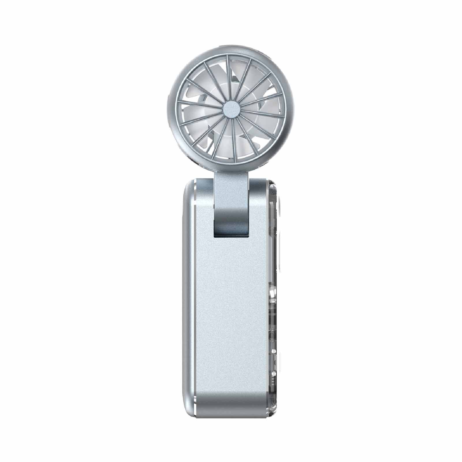 MISTRAL Airzee Max Foldable Usb Fan With Cooling Conductor-(metallic Silver White) MRF308-MSW-image 4