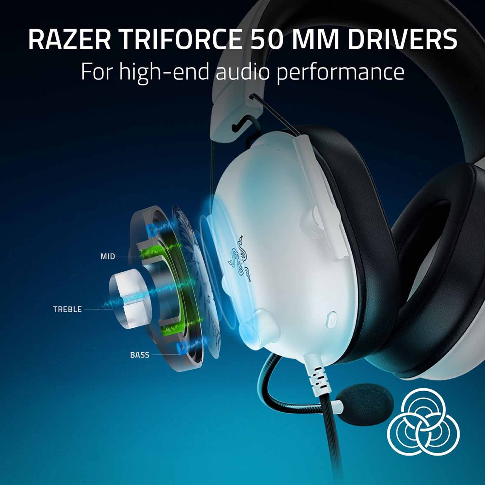 RAZER Blackshark V2 X For Playstation - Wired Esports Headset - White - Nasa + Ap Packaging RZ04-03241300-R3UA-image 9