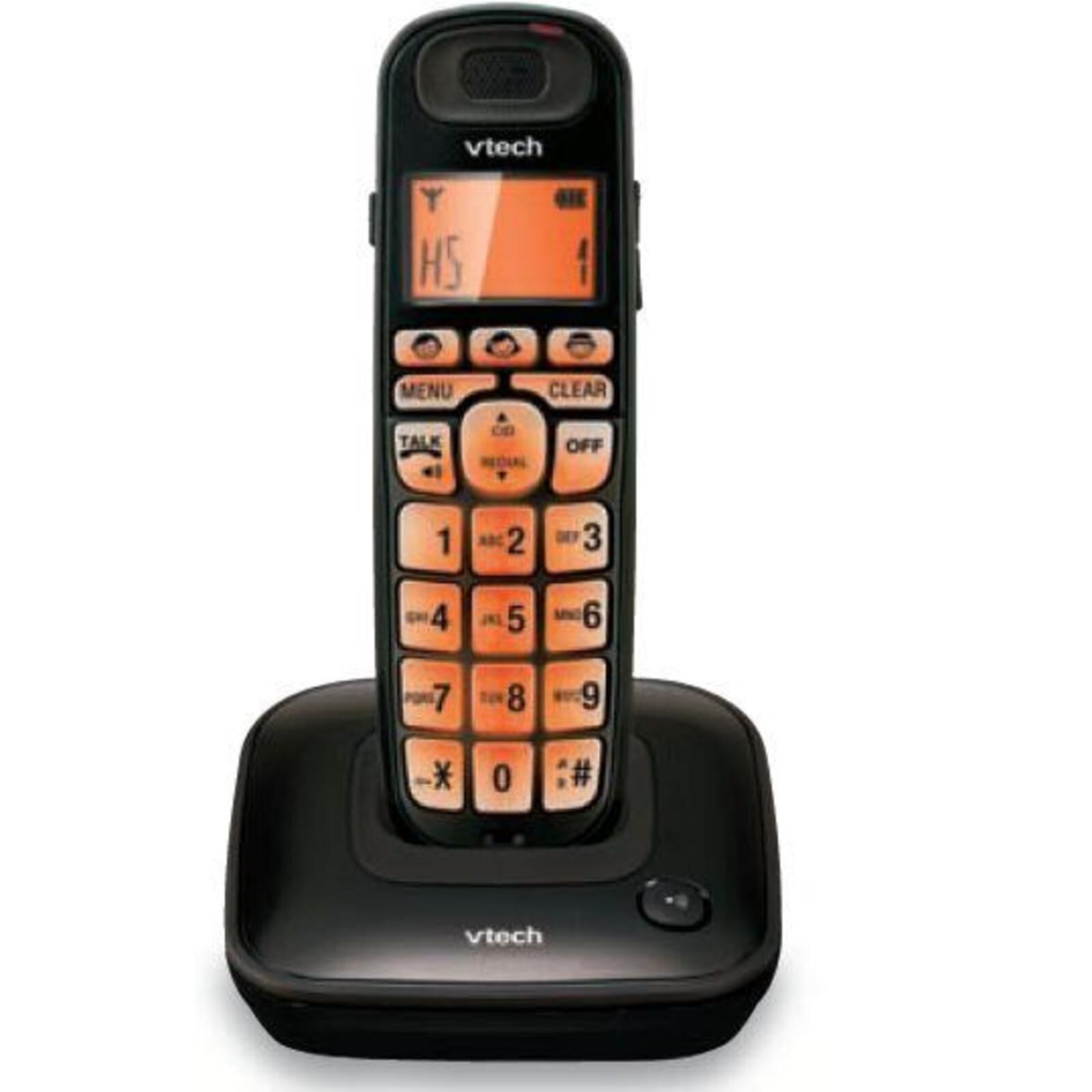 VTECH Big Button Dect Phone Orange Backlit Display VT1091-BK-image null
