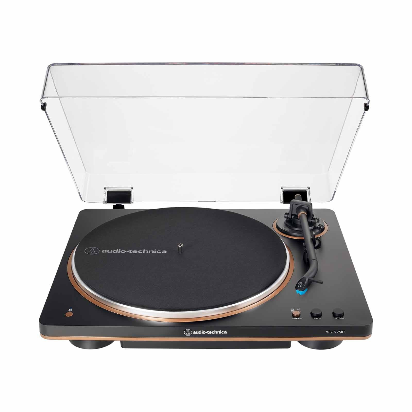 AUDIO TECH Fully Automatic Wireless Belt-drive Turntable AT-LP70XBT BZ