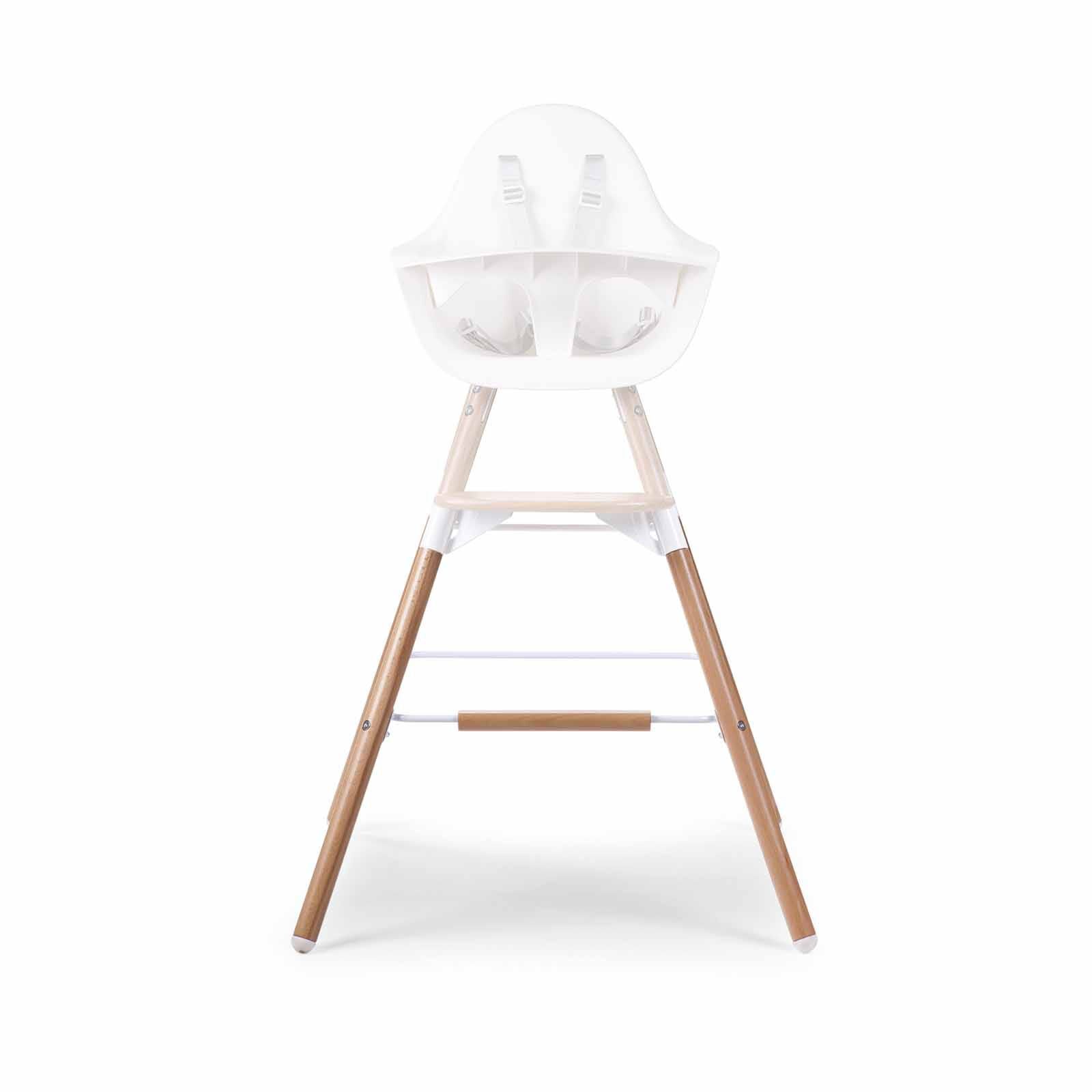 CHILDHOME Extra Long Legs + Footrest - Natural White (online) EVOLU HIGH CHAIR-image 1
