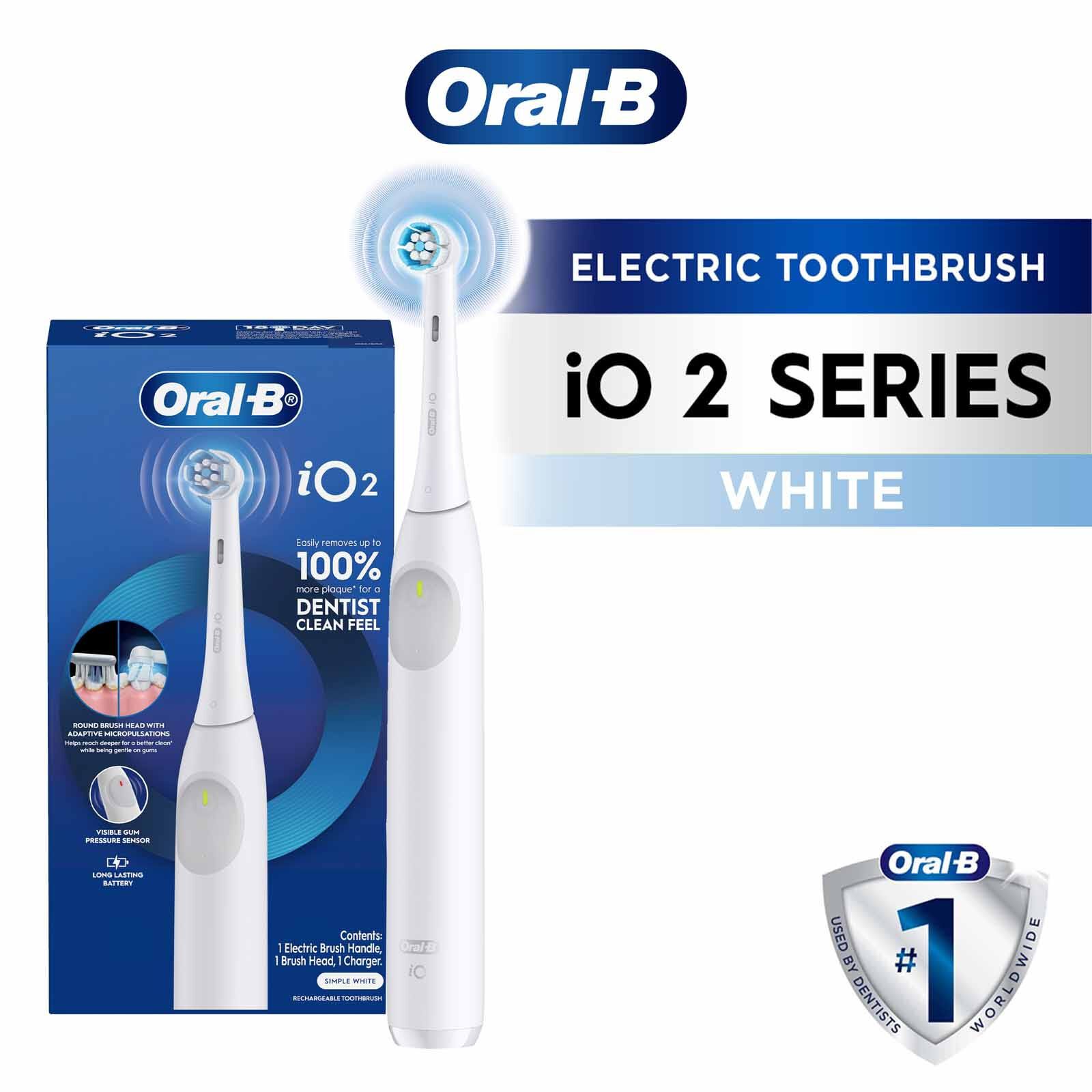 ORAL-B Io Series Electric Toothbrushes - White IO 2 - WHITE