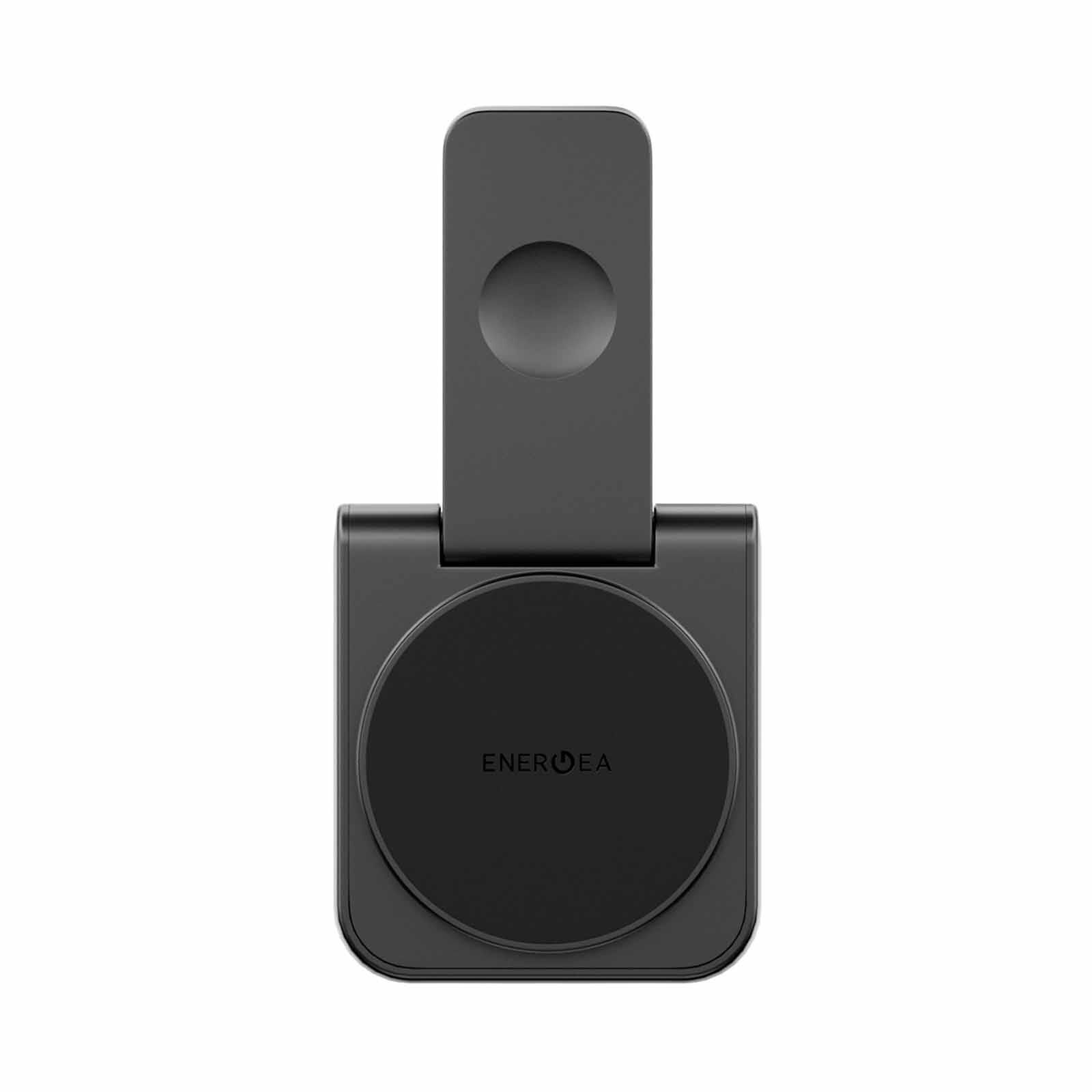 ENERGEA Magduo, 2in1 Foldable Qi2 Magnetic Fast Wireless Charger - Gunmetal MAG-DUO-GUN-image 1