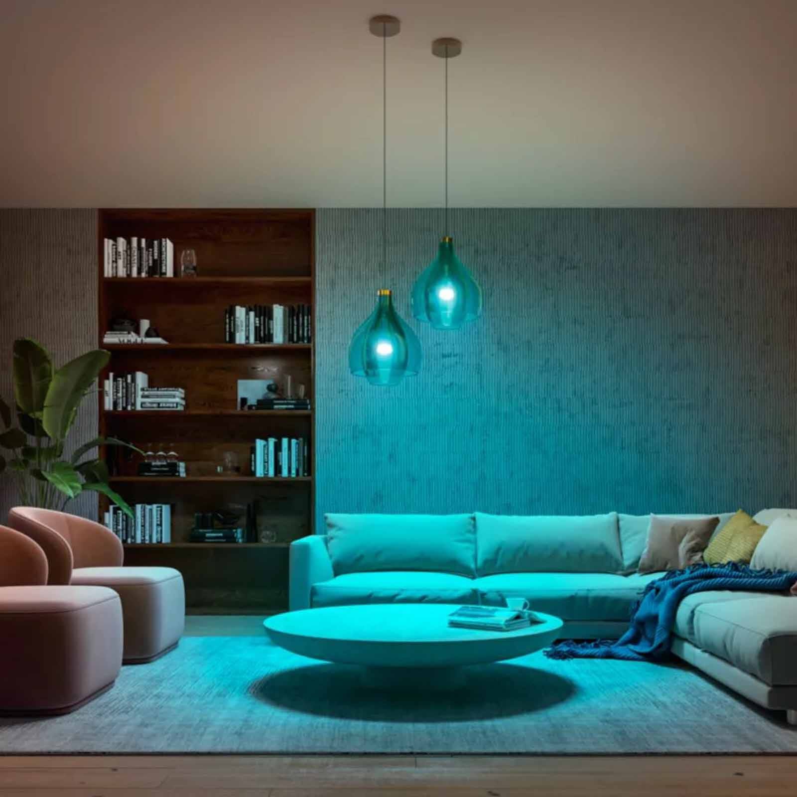 PHILIPS HU White And Color Ambiance A60 E27 Smart Bulb - 1100 929003853514-image 2