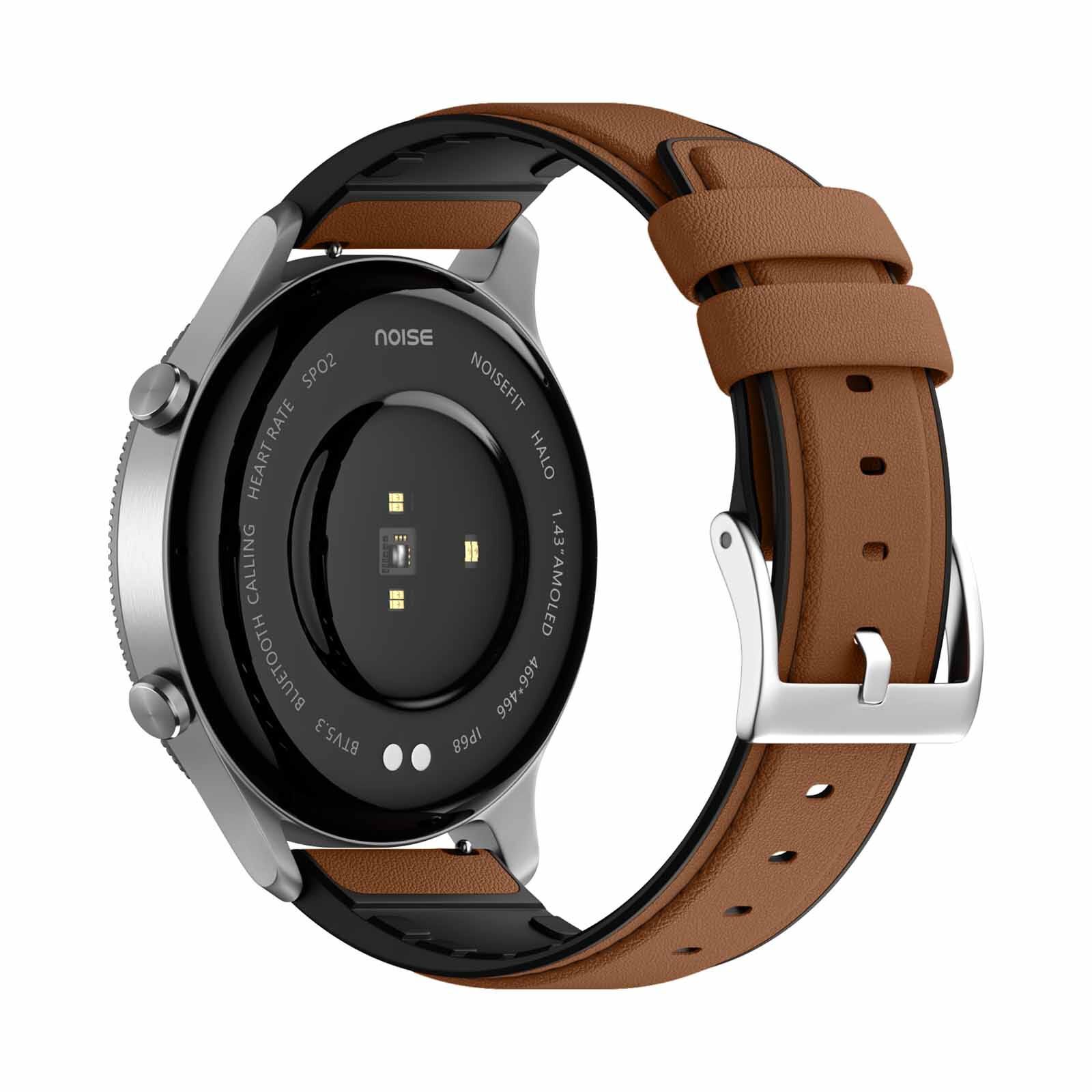 NOISE Noisefit Halo Smartwatch - Vintage Brown WRB-SW-HALO-LTHR-BRN_SLVR-image 8