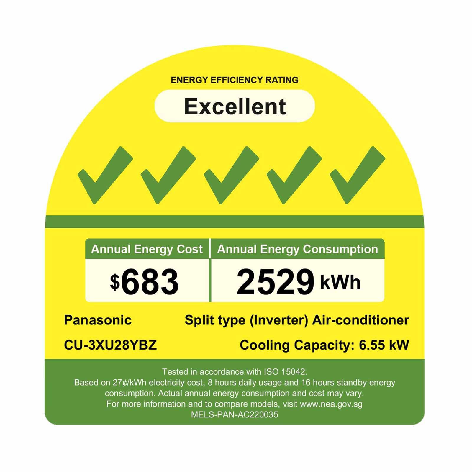 PANASONIC Panasonic 28k Condenser Bkz Series System 2 (9000btu X1, 18000btu X1) CU-3XU28YBZ + CS-XU9BKZW/CS-XU18BKZW-image 2