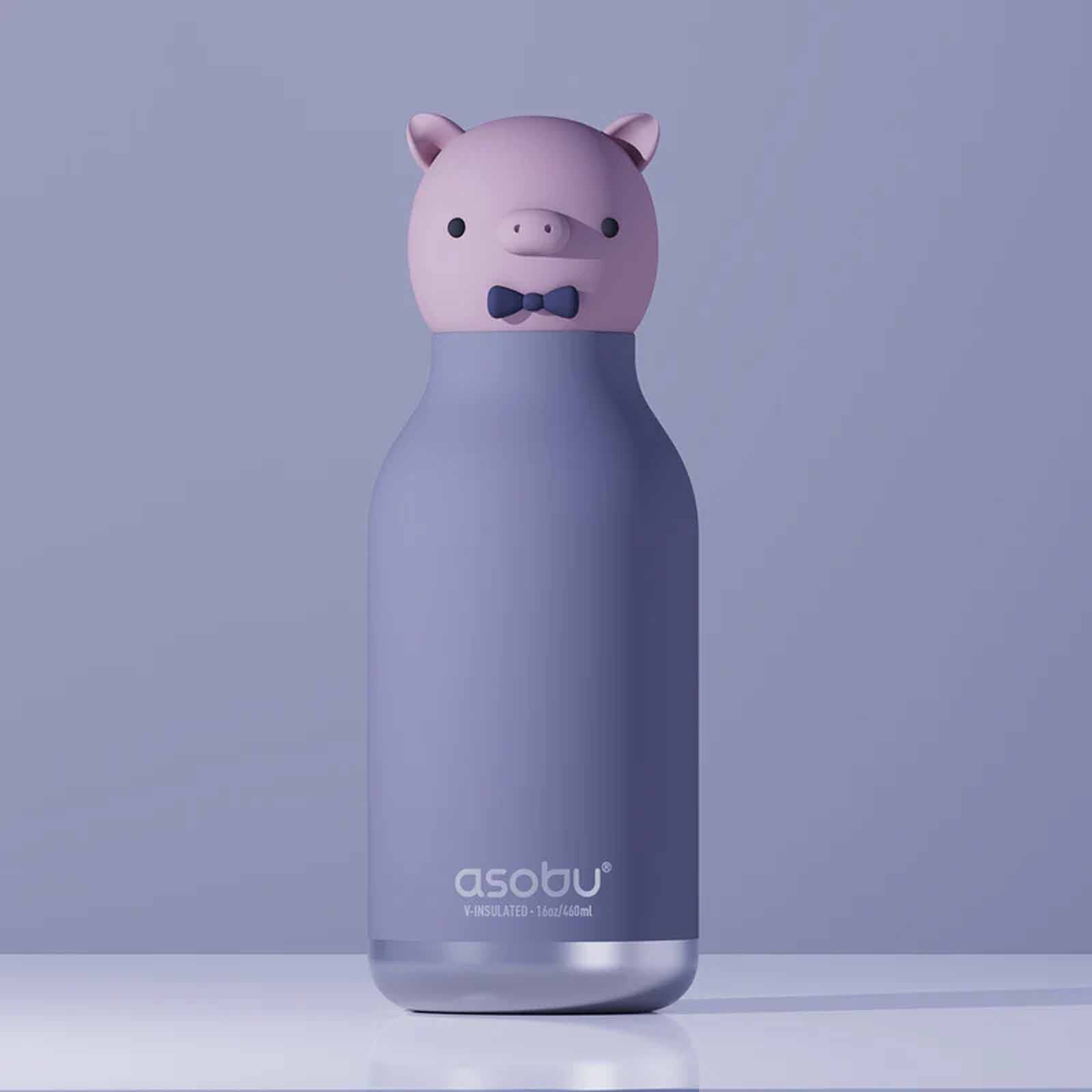 ASOBU Bestie Insul S/s Water Bottle ( Piggy W/brush) ASBV05835-image 4