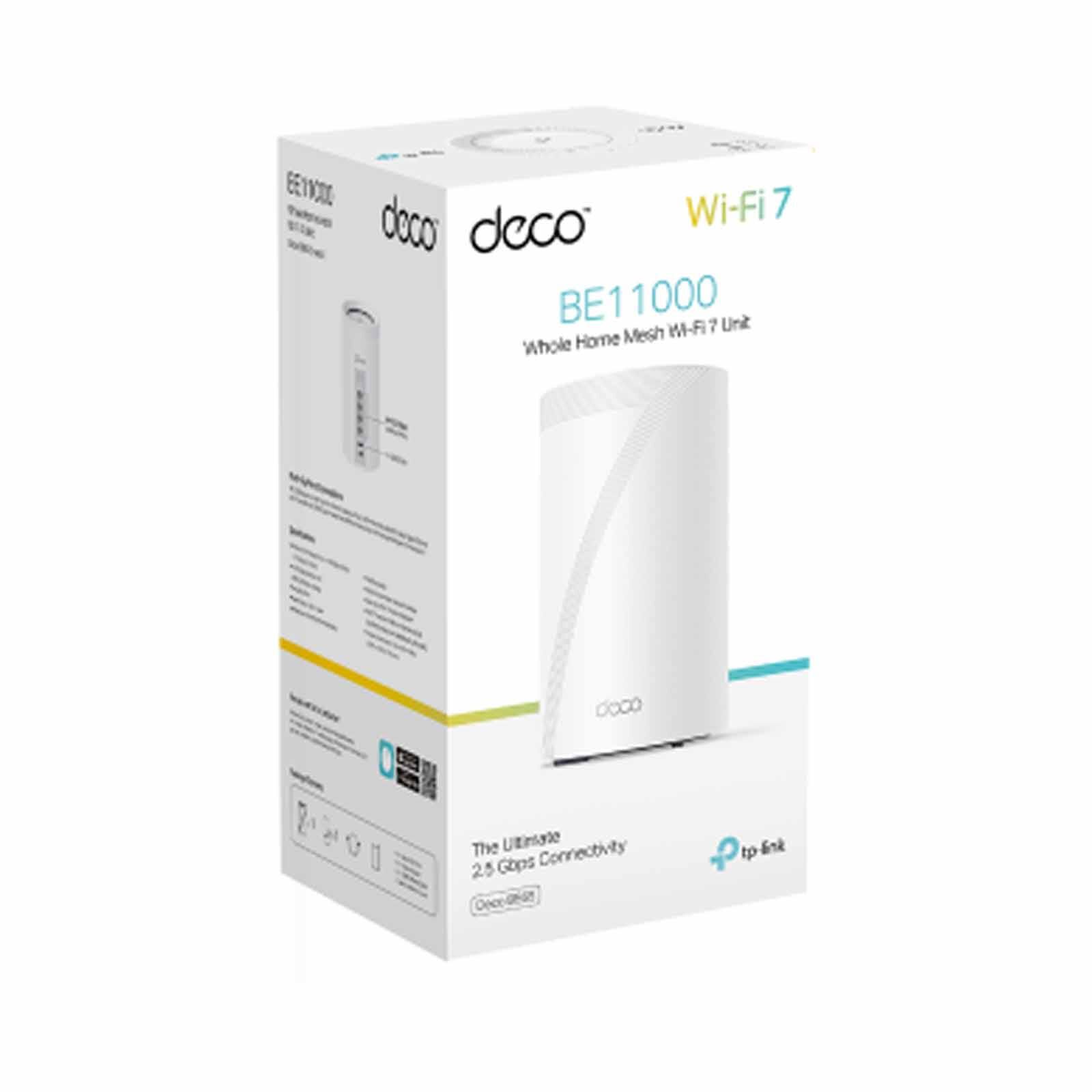 TP LINK Be11000 Whole Home Mesh Wifi 7 System (2 Pack) TPL-DECO-BE65-2PK-image 4