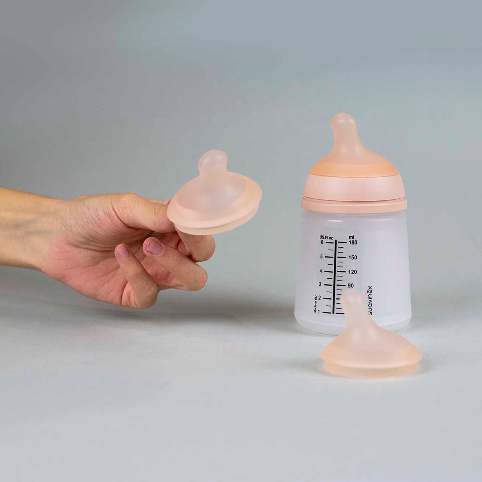 SUAVINEX Silicone Teat X 2 - Adaptable Flow 0m+ (online) ZERO ZERO-image 2