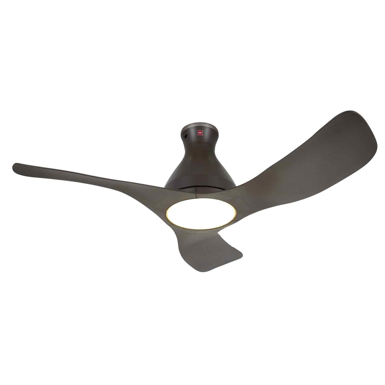 KDK 48 In Dc Ceiling Fan With Led Light (brown) E48GP(BR)-image 2