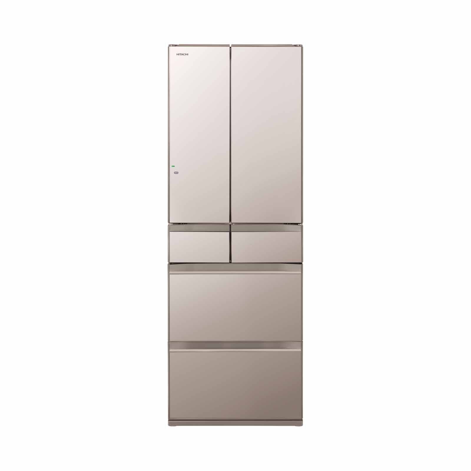 HITACHI 6 Door Fridge (533l) Crystal Champagne R-HW540WS-XN-image 1
