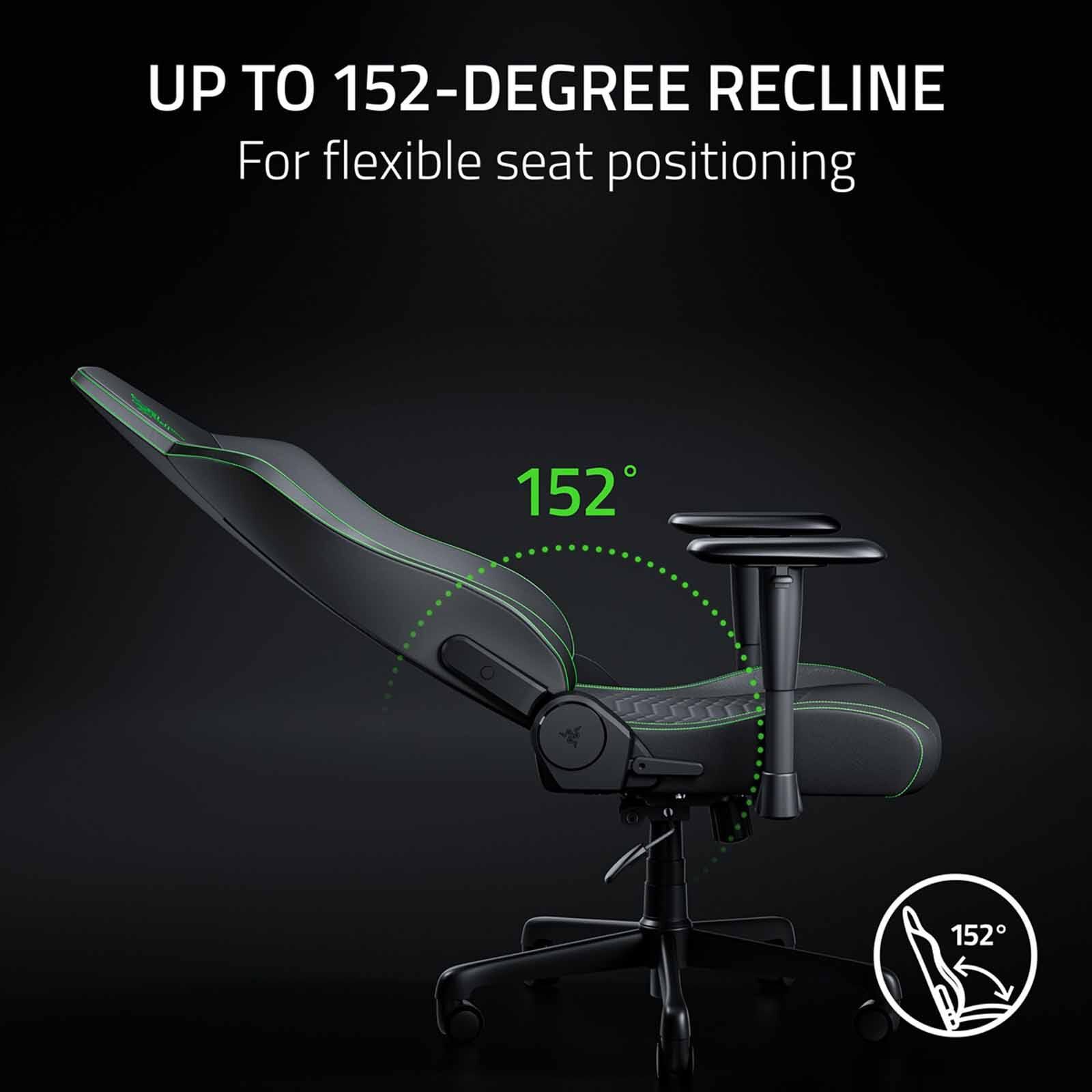 RAZER Iskur V2 X Newgen - Ergonomic Gaming Chair W Breathable Comfort - Black/green RZ38-05310700-R3CA-image 2