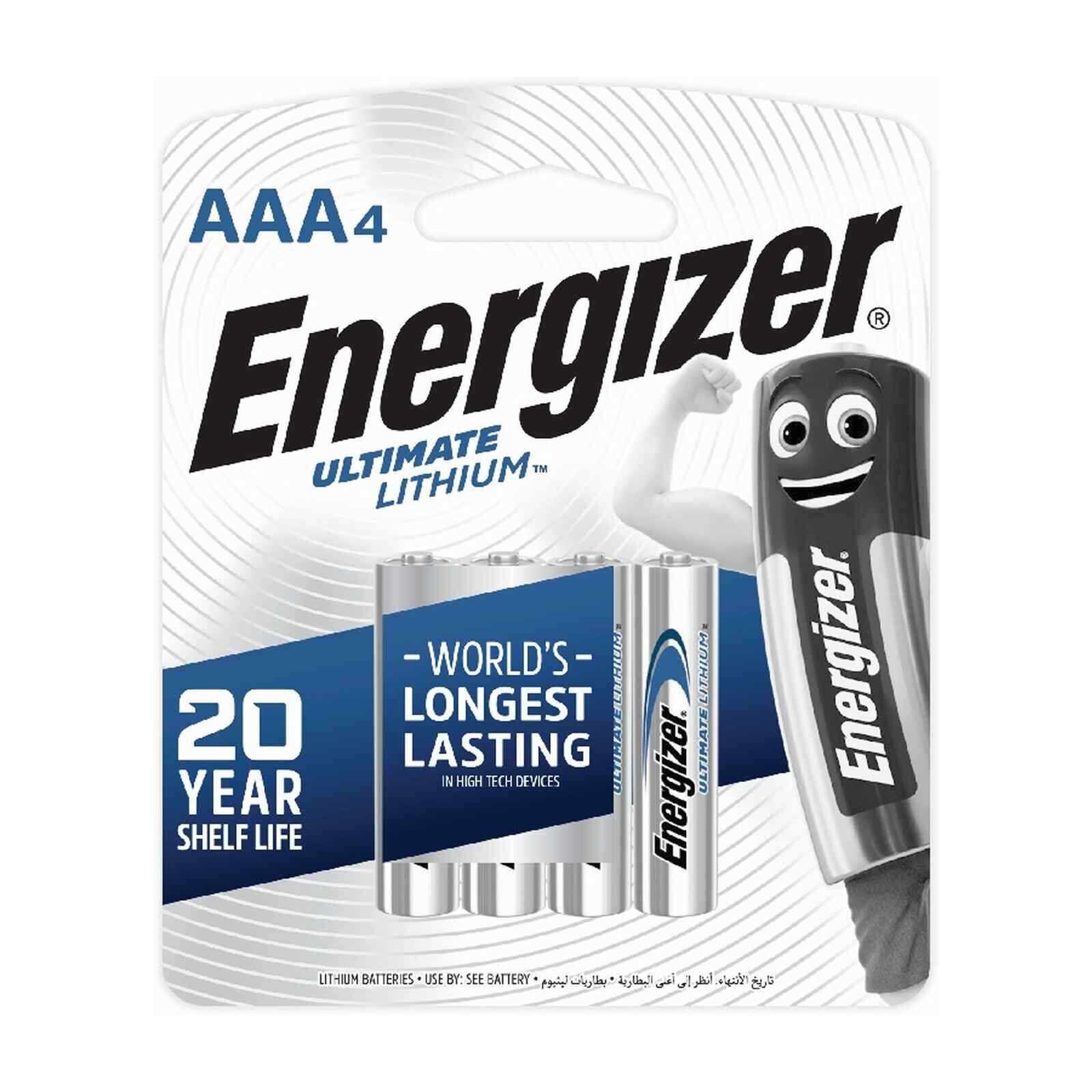 ENERGIZER Ultimate Lithium Aaa 4s Pack L92RP4
