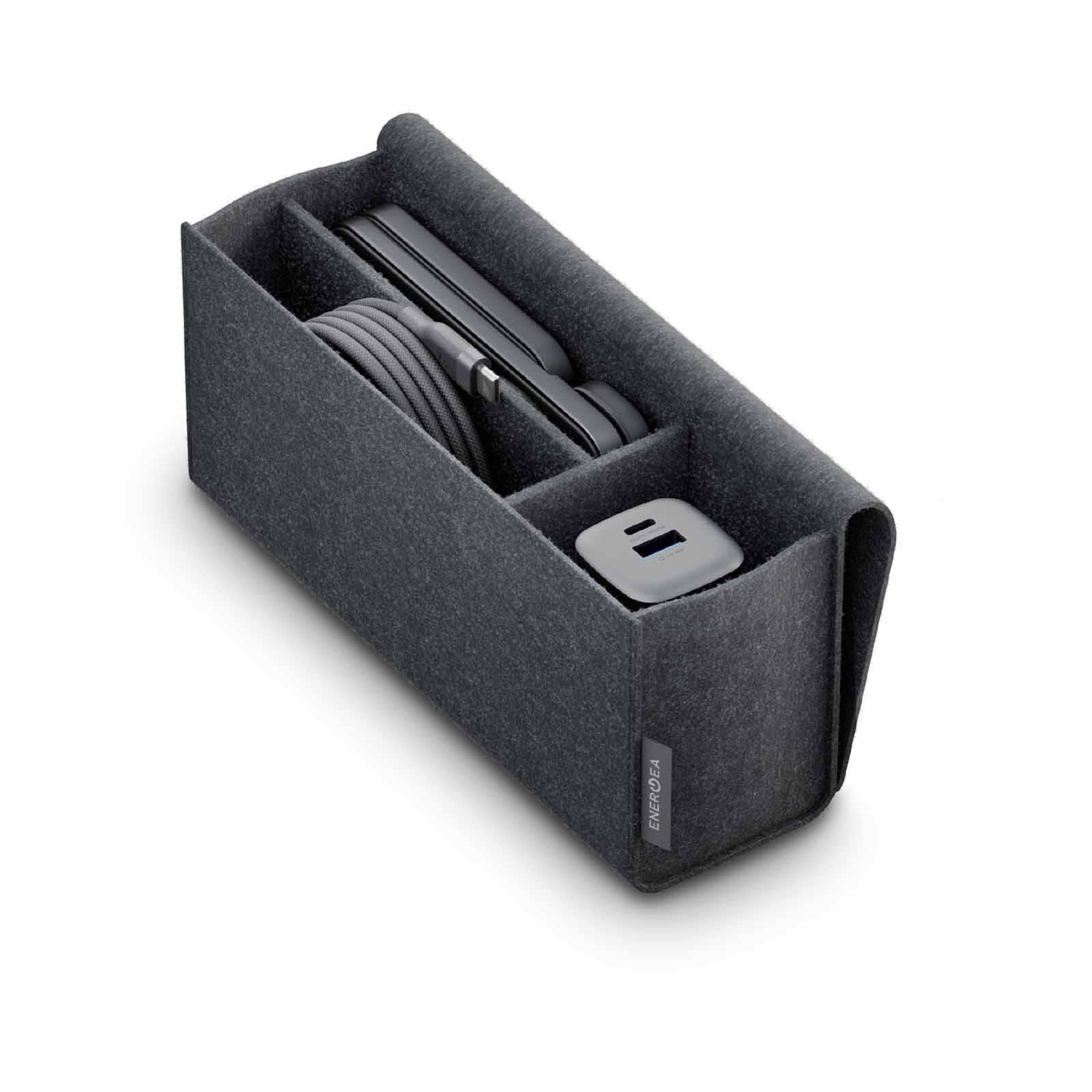 ENERGEA Essentials Kit, Ampcharge Gan 35 (uk) + Magtrio Plus (gun) + Helix (black) + Grey Pouch KIT-EST-UK-GUN-image 1
