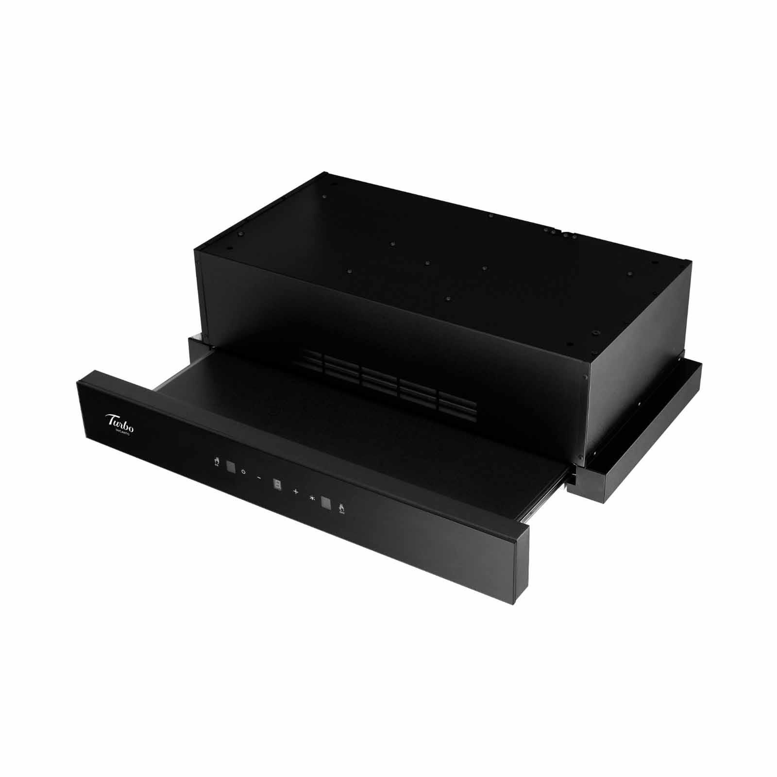 TURBO 60cm Telescopic Hood - Black (exclude Installation) TAL500-60BK-image 3