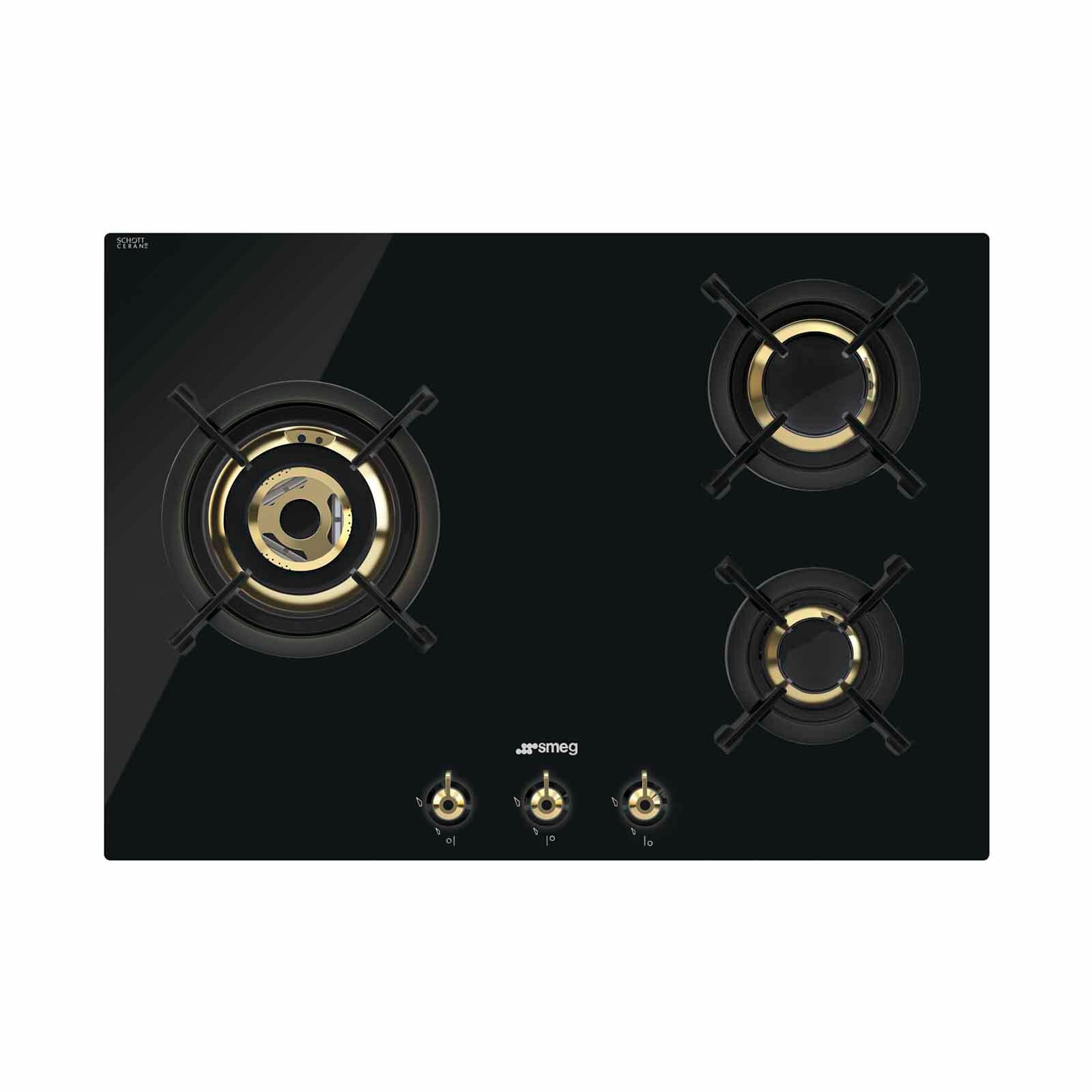 SMEG Built-in Gas Hob 3 Burners (70cm) PC73GNO-image null