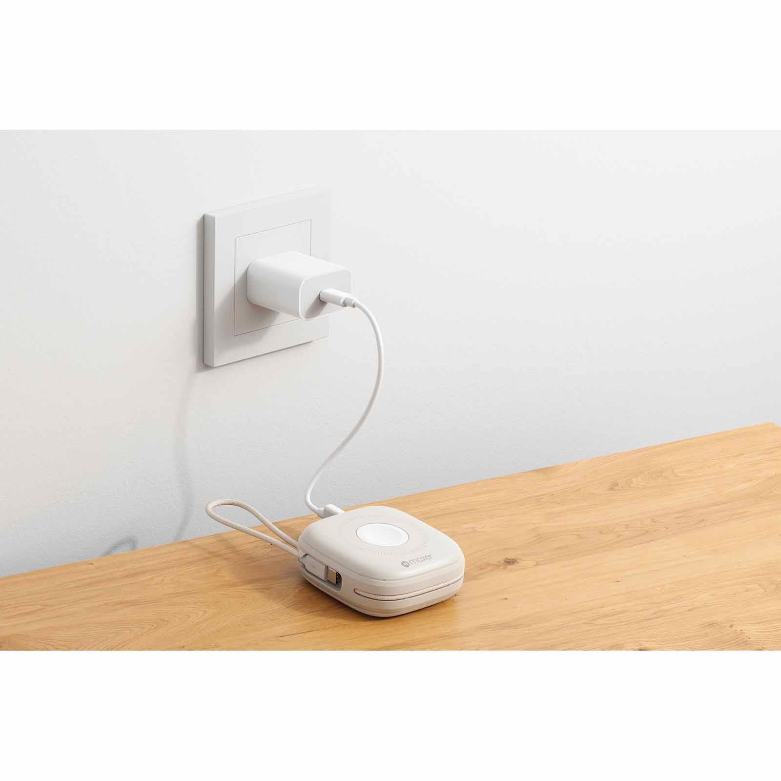 MAZER 10,000mah Qi2 Compatible 15w With Built-in Usb-c+lightning Cables, Apple Watch, Pd20w, Power Bank-cr M-MAGLINK18I-CR-image 8