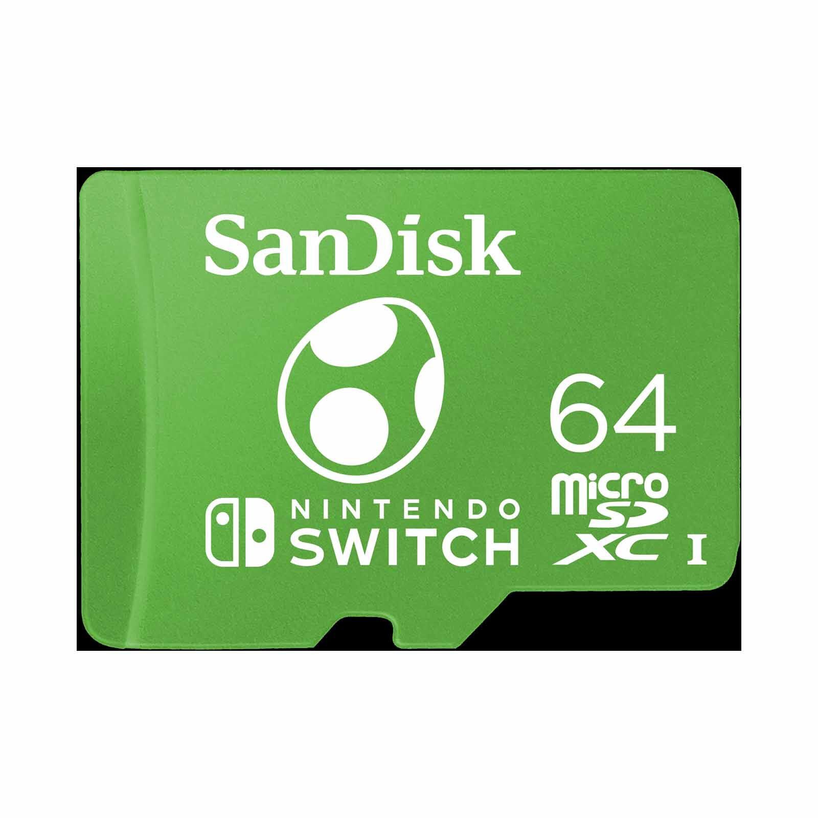 SANDISK Sandisk & Nintendo Cobranded Microsdxc 64gb, U3, C10, Uhs-1, 100mb/s R, 90mb/s W, 3x5, Lifetime Ltd SDSQXAO-064G-GN3ZN-image 1