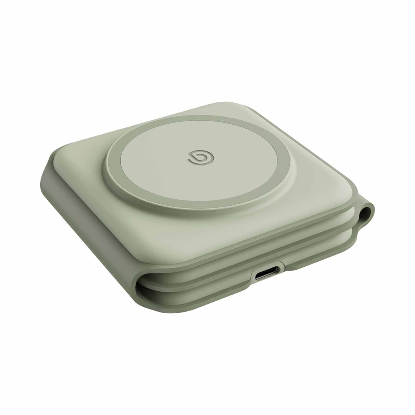 BAZIC Gomag Trio Plus, 3in1 Elevated Foldable Magnetic Wireless Charger 15w Iphone/watch/airpods - Sage GM-TRIOPLUS-SAG