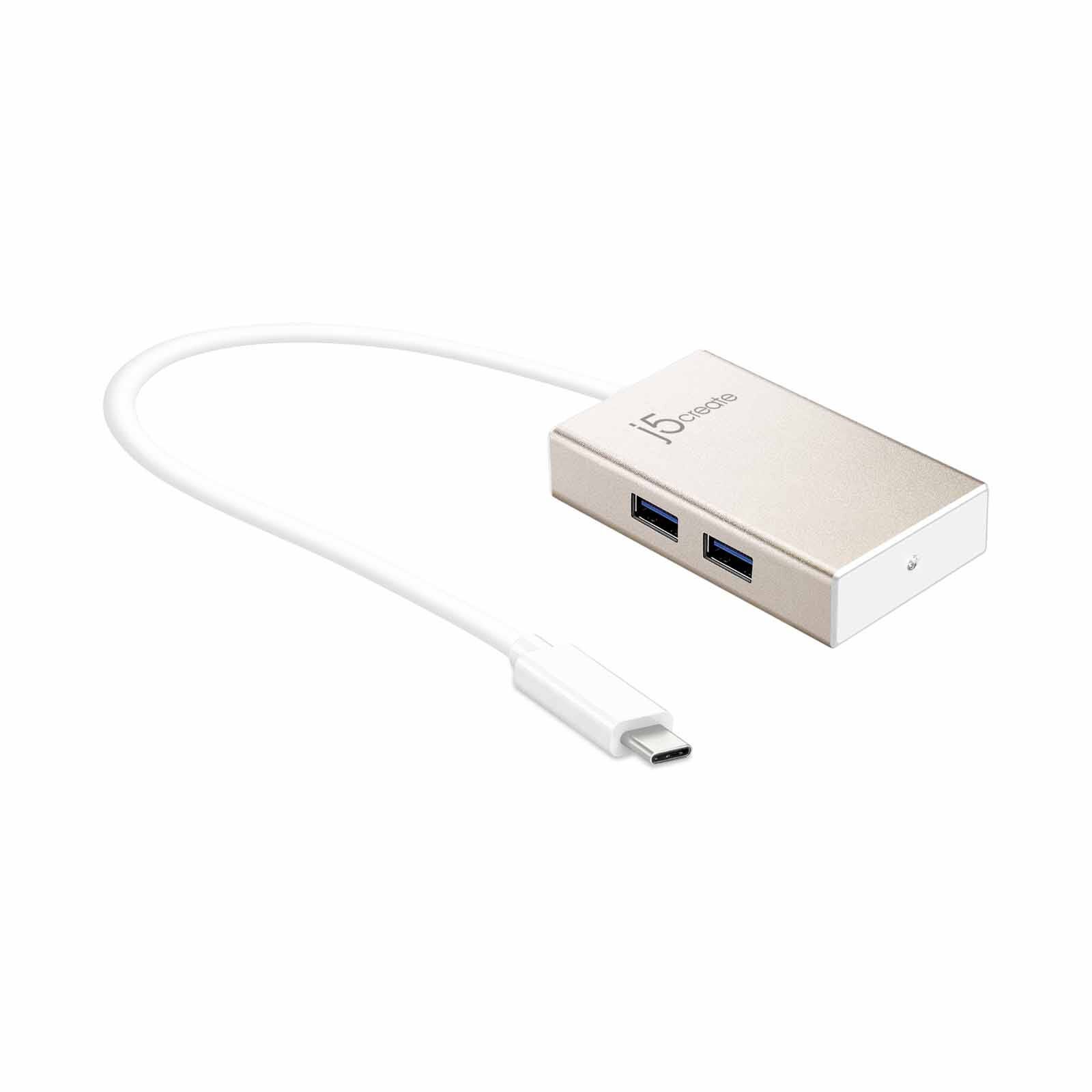 J5CREATE Type-c To 4-port/4a Usb3.0 Hub JCH343