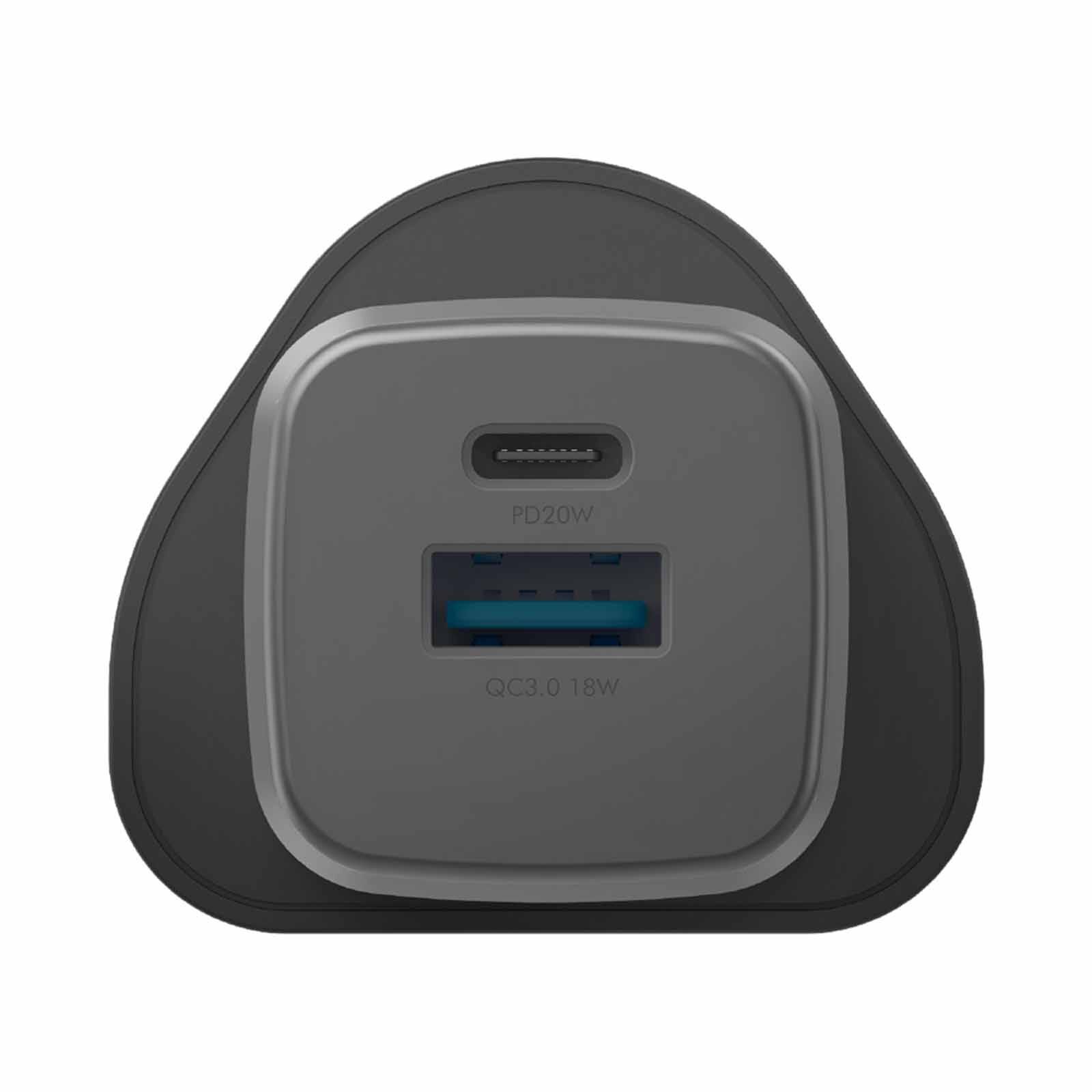 ENERGEA Ampcharge Gan20, 1c1a Pd/qc3.0 Wall Charger,20w (uk) - Gunmetal CHR-AC-GAN20UK-image 5