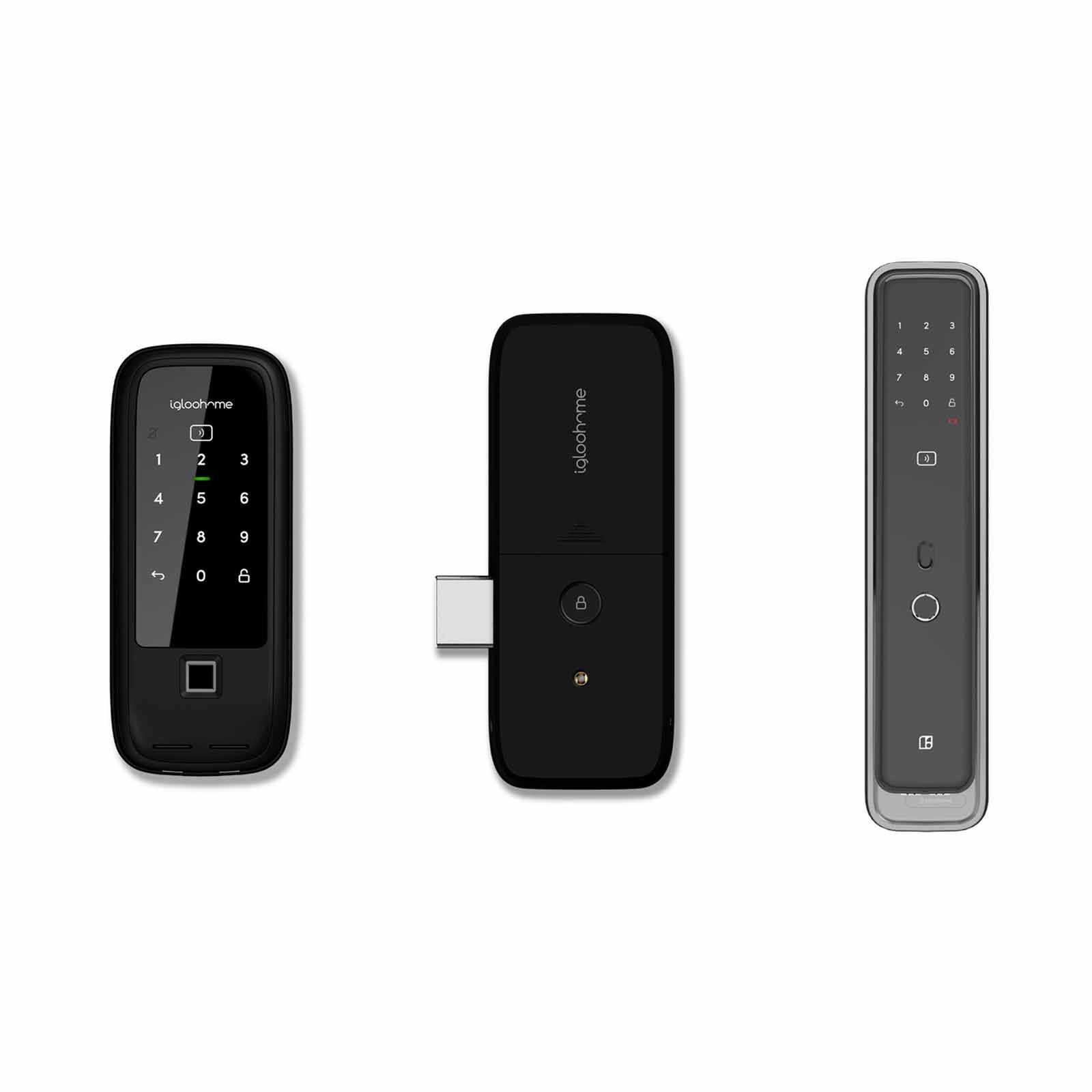 IGLOOHOME Rm2f(gate)+mt1 Grey (mortise Touch) RM2F(GATE)+MT1 GREY (MORTISE TOUCH)-image 1