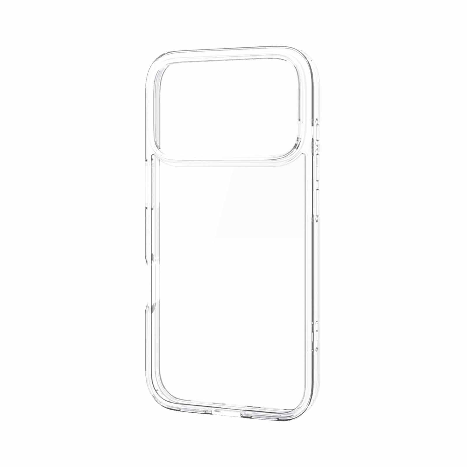 ELECOM Iphone 17 Pro Hybrid Case Glass Standard With Metal Ring PM-A25CHVCG1CR-image 1
