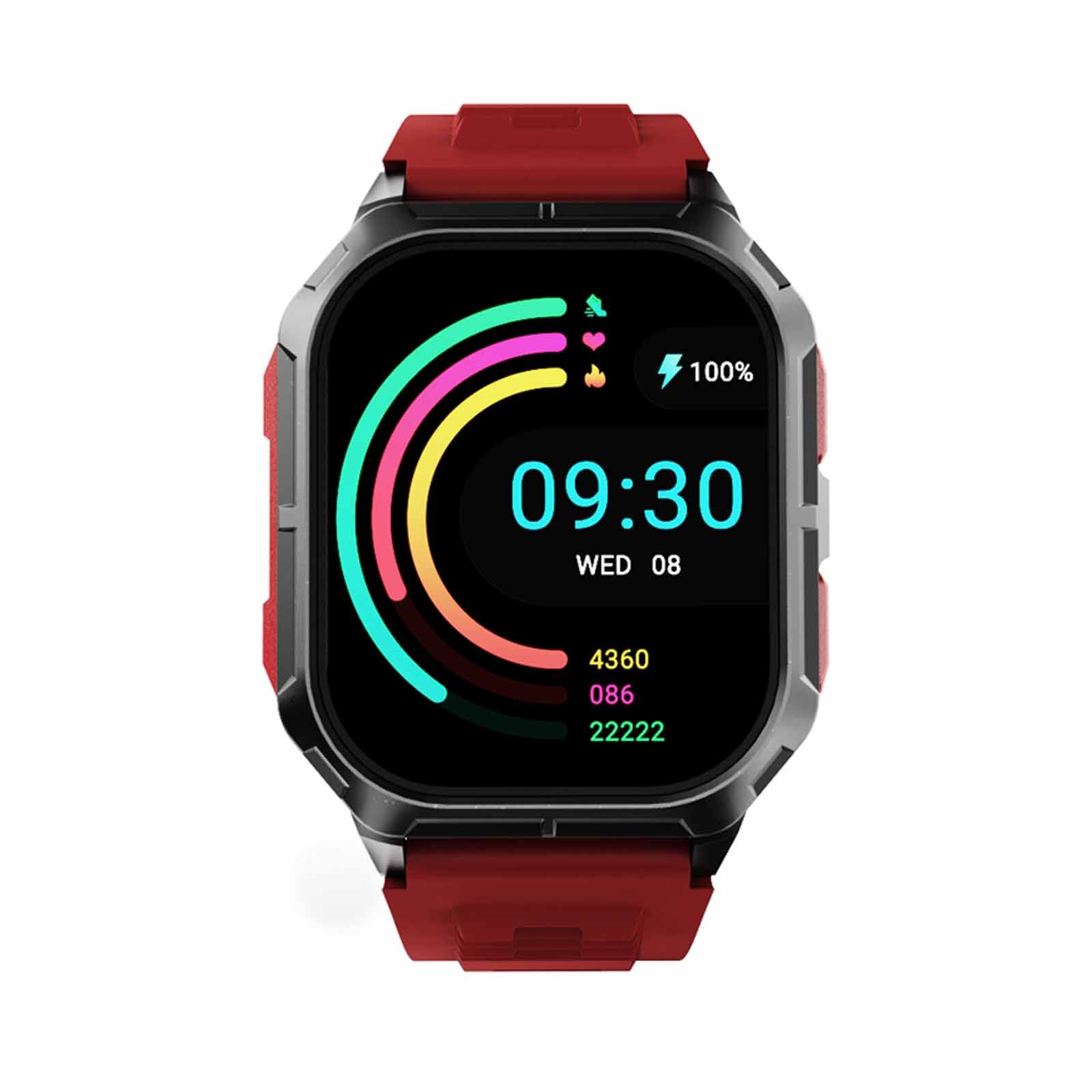 HIFUTURE Ultra3 - Red Bluetooth Smartwatch With Heart Rate Function HSSW1RD