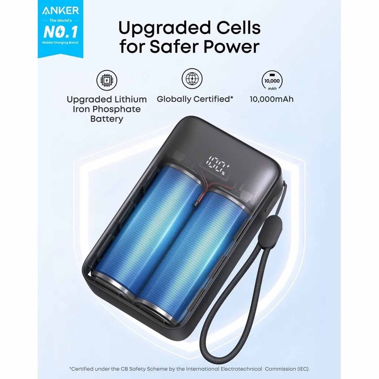 ANKER Zolo Powerbank 10000mah 30w Fast Charging Compact Portable Charger A110JH11-image 6