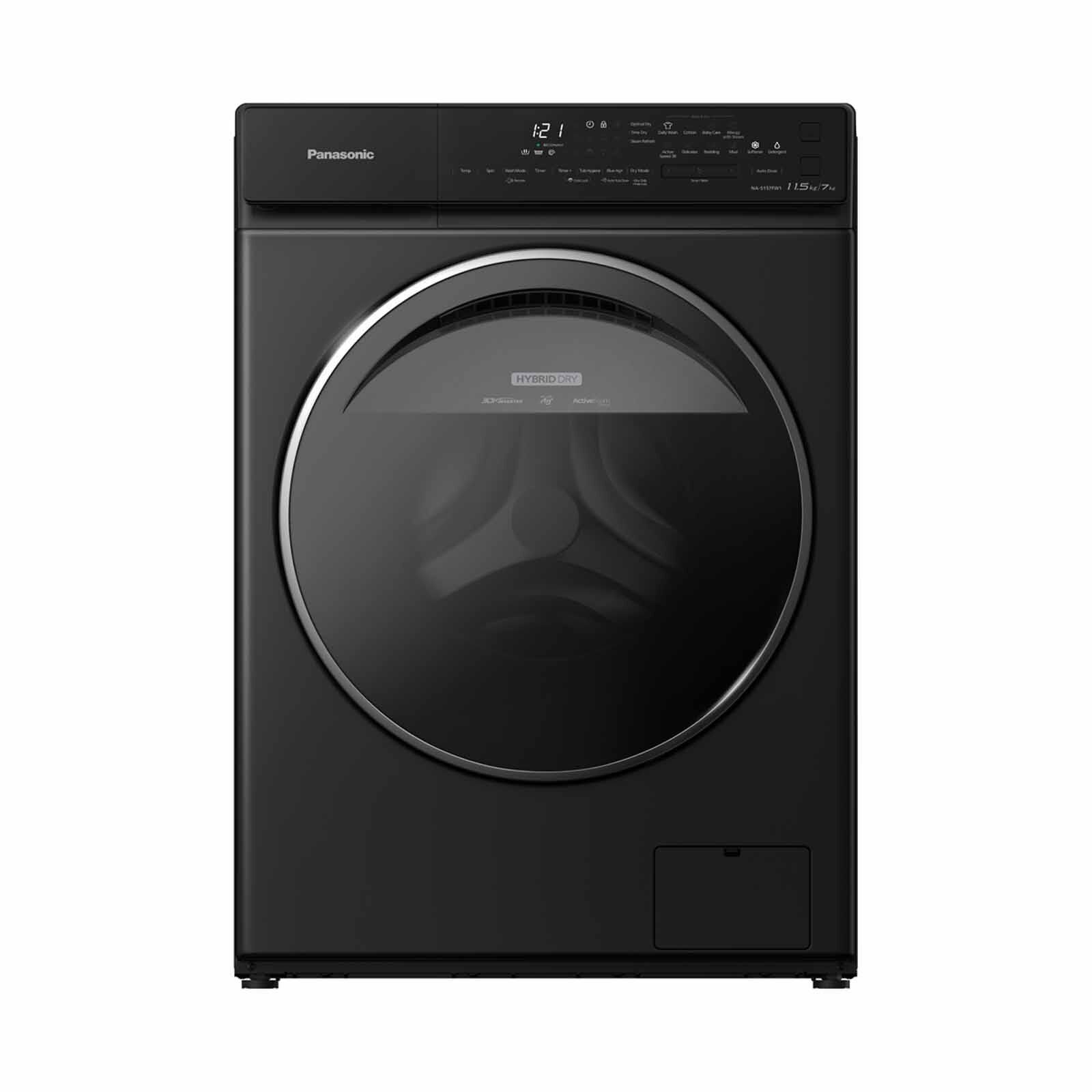 PANASONIC Front Load Washer With Dryer-black (11.5kg Wash/7kg Dry) NA-S157FW1BS-image 1