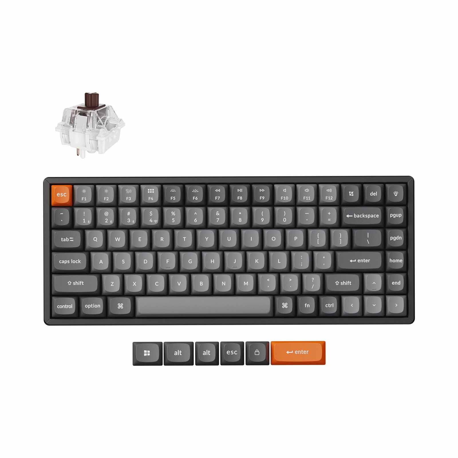 KEYCHRON Keychron K2 Max 75% 81 Key, Rgb Backlight, Hot-swap Keychron Super Brown KYCN-K2M-J3-image 1