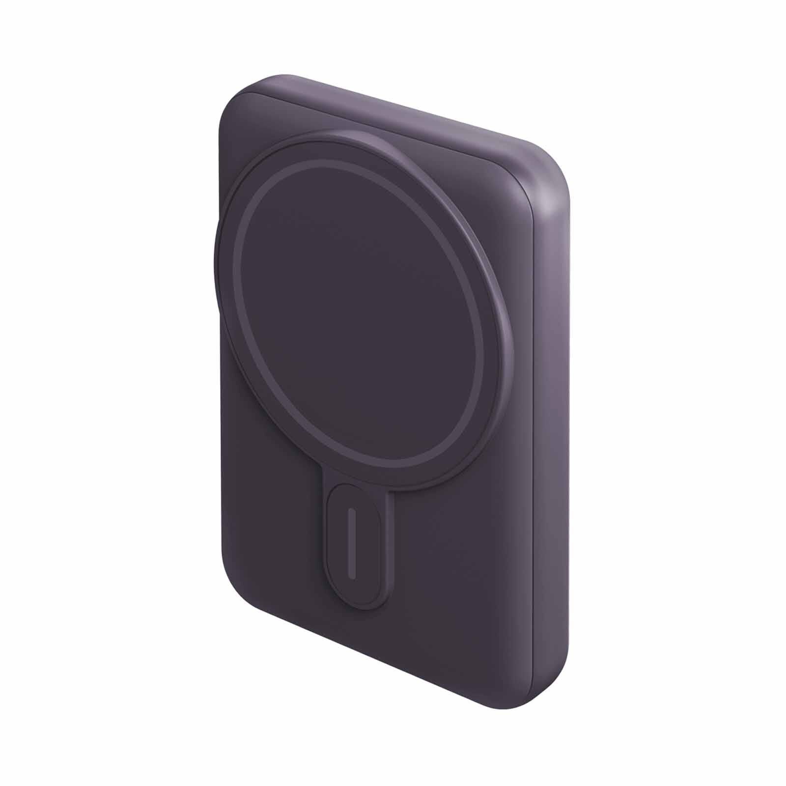 ENERGEA Magpac Mini 10000mah Ultra Slim Magsafe Compatible Powerbank With Built-in Video Stand - Purple MP-MINI-PUR-image 1
