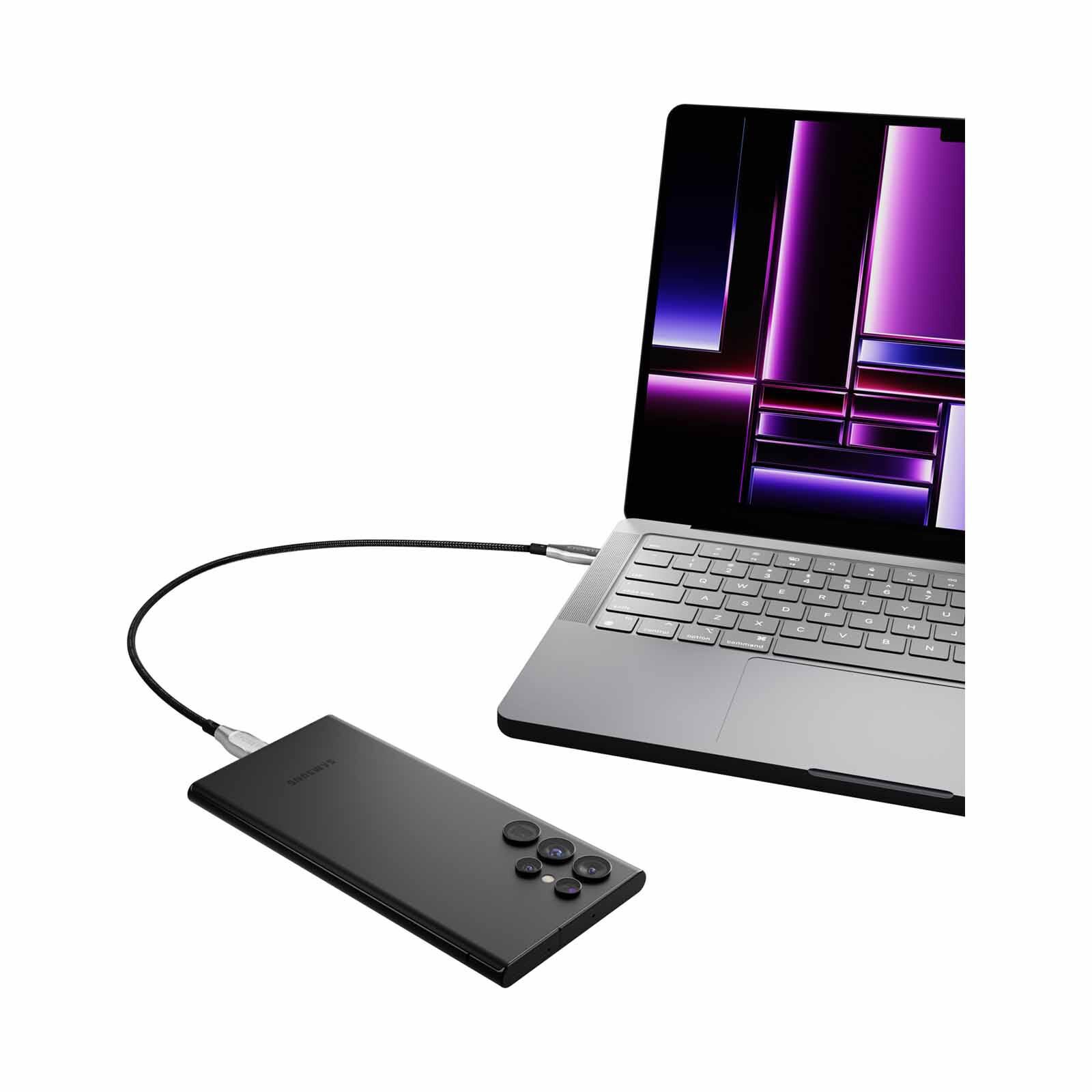 CYGNETT Armoured Usb-c To Usb-a (usb 2.0) Cable - Black 50cm CY4680PCUSA-image 5