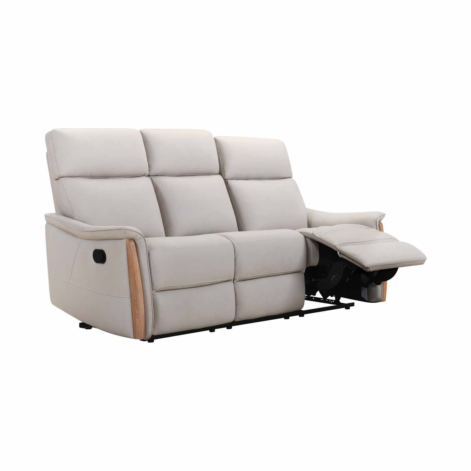 3rr-m Seater (fl) Beige Full Leather Sofa HILDA-image 5