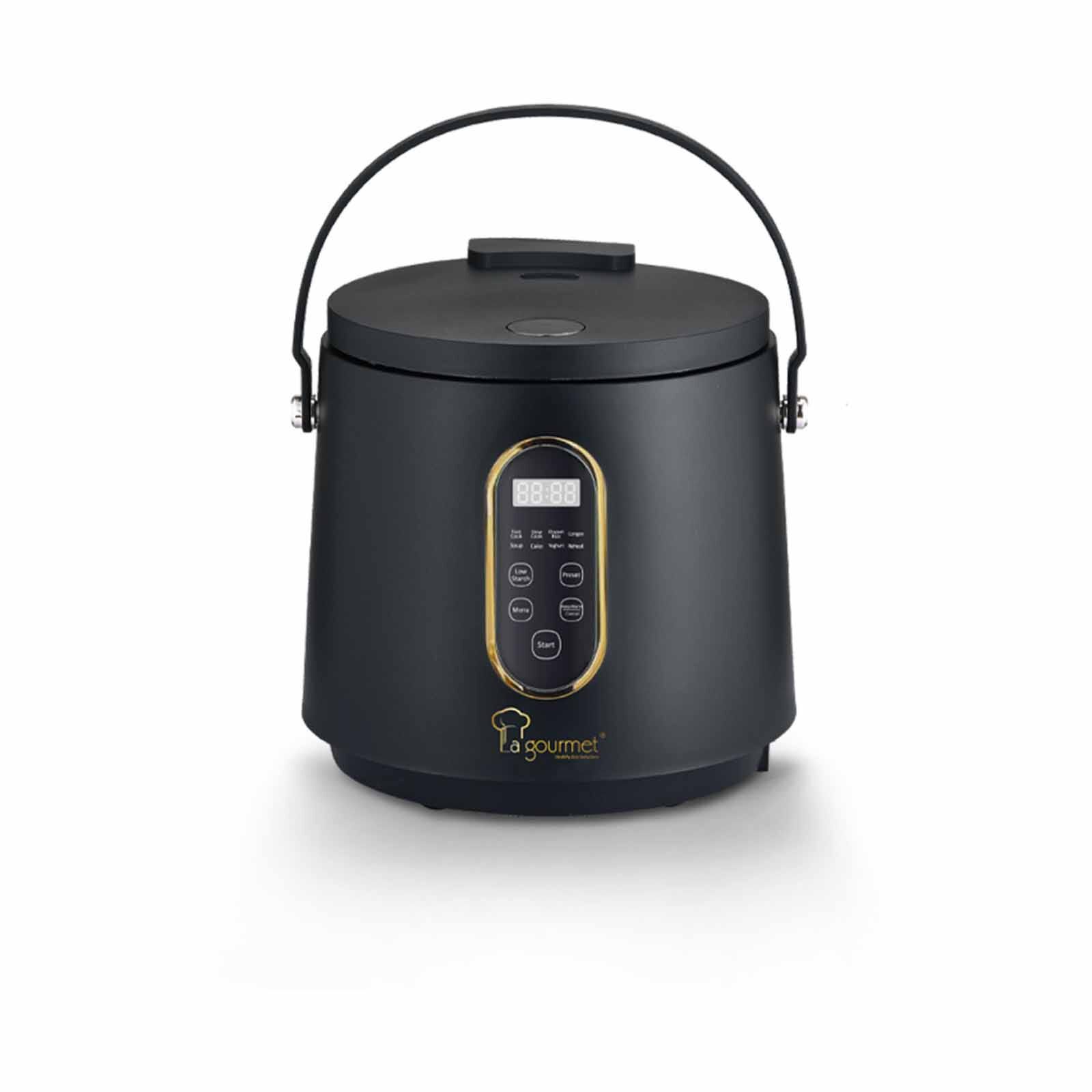 LA GOURMET 2.0l Healthy Rice Cooker - Coal Black LGELRC410764