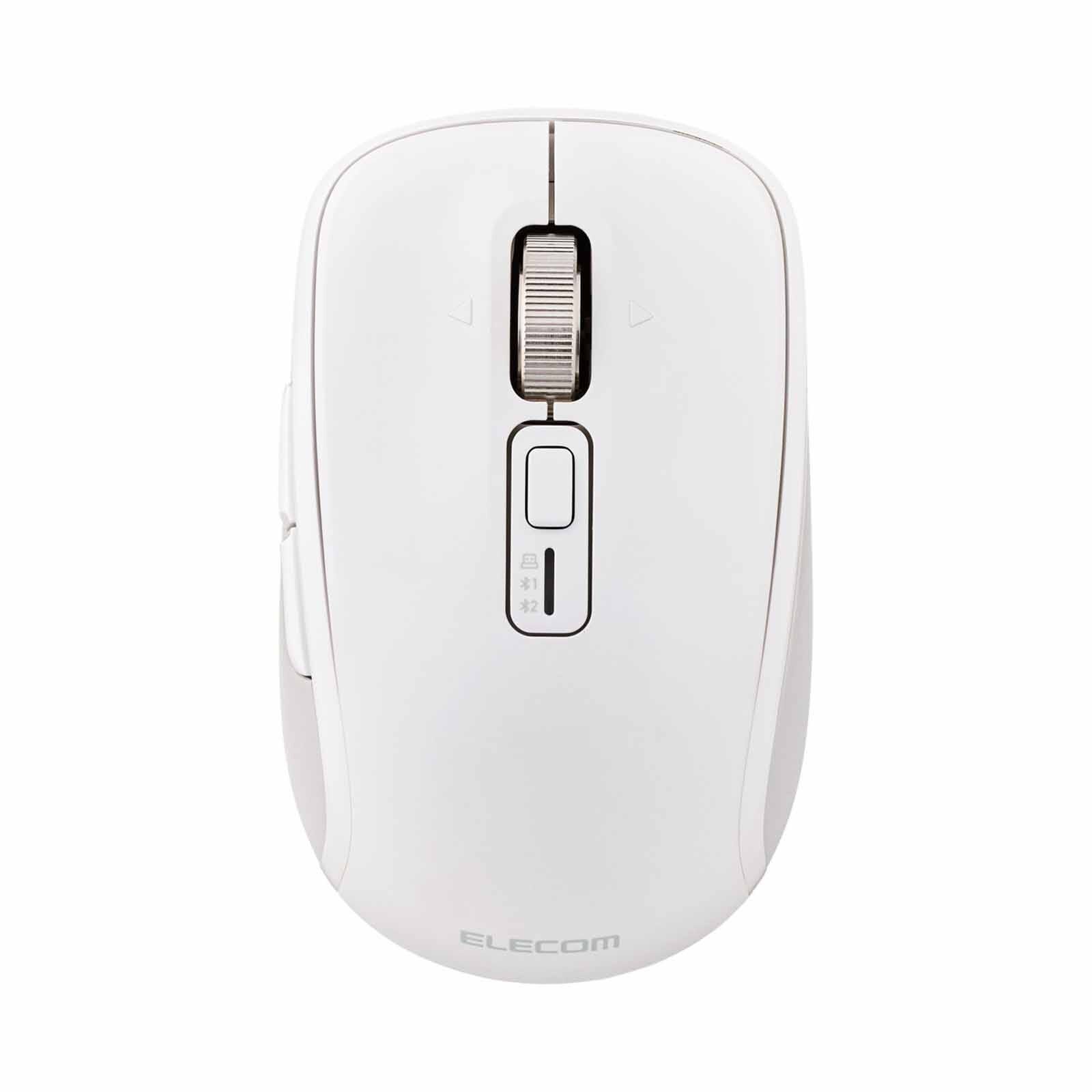 ELECOM Dual Mode Wireless Blueled Silent Mouse 8 Buttons White M-MY50MBSWH-G-image 4