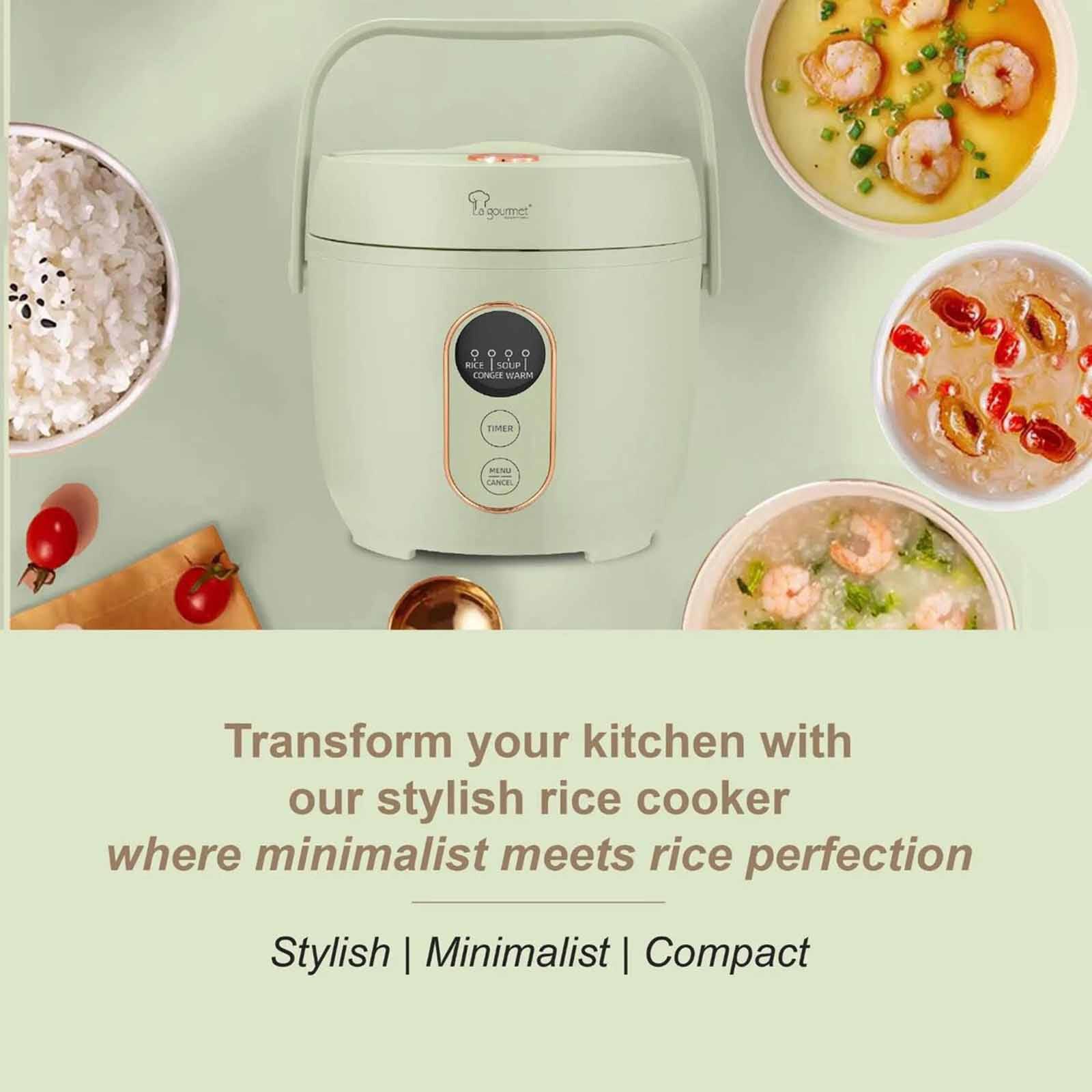 LA GOURMET Rice Cooker (0.8l) - Cream LGELRC419590-image 3