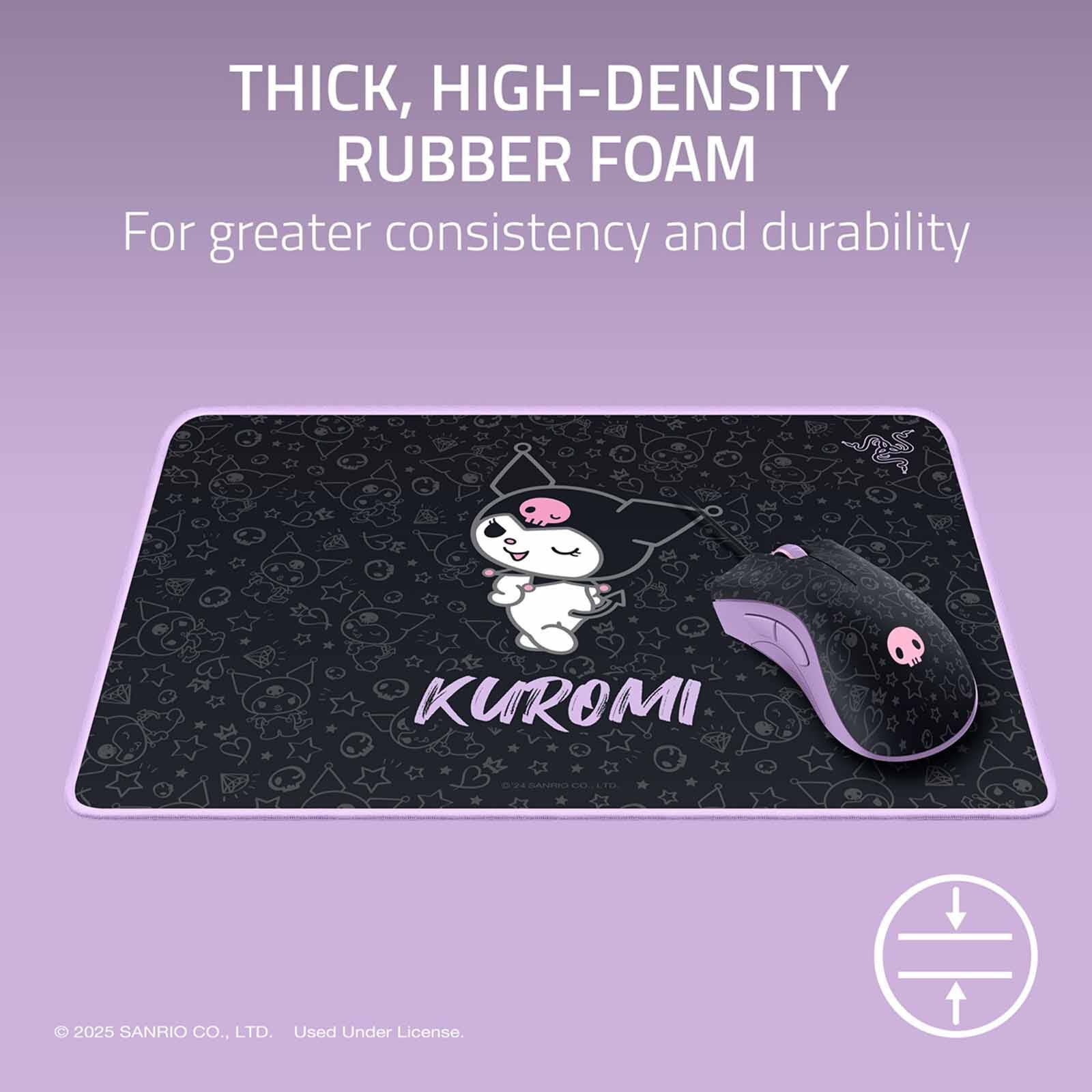 RAZER Deathadder Essential And Goliathus Mouse Mat Bundle - Kuromi Edition - Frml Packaging RZ83-03850400-B3M1-image 2