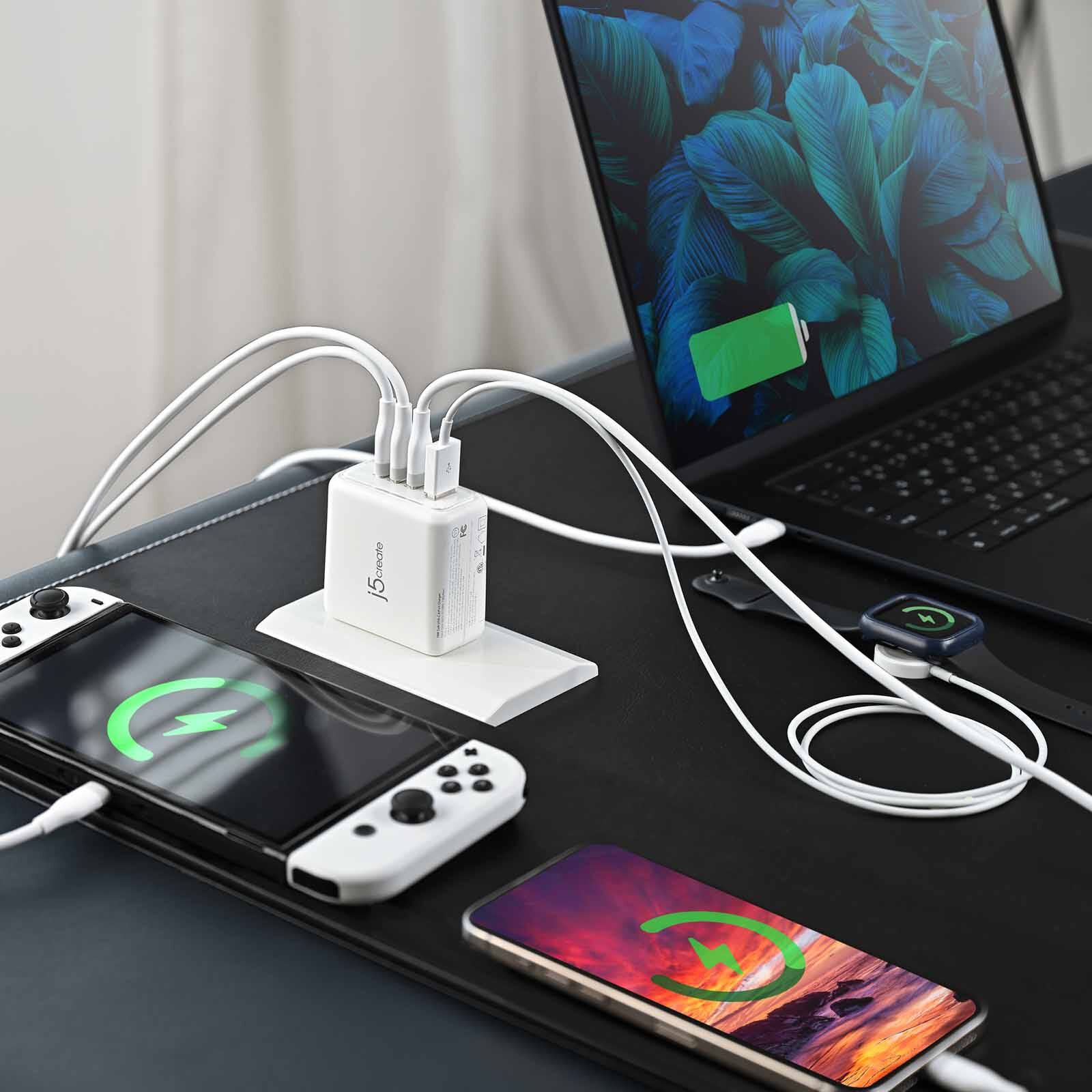 J5CREATE 70w Gan Usb-c 4-port Charger JUP4370F-image 13