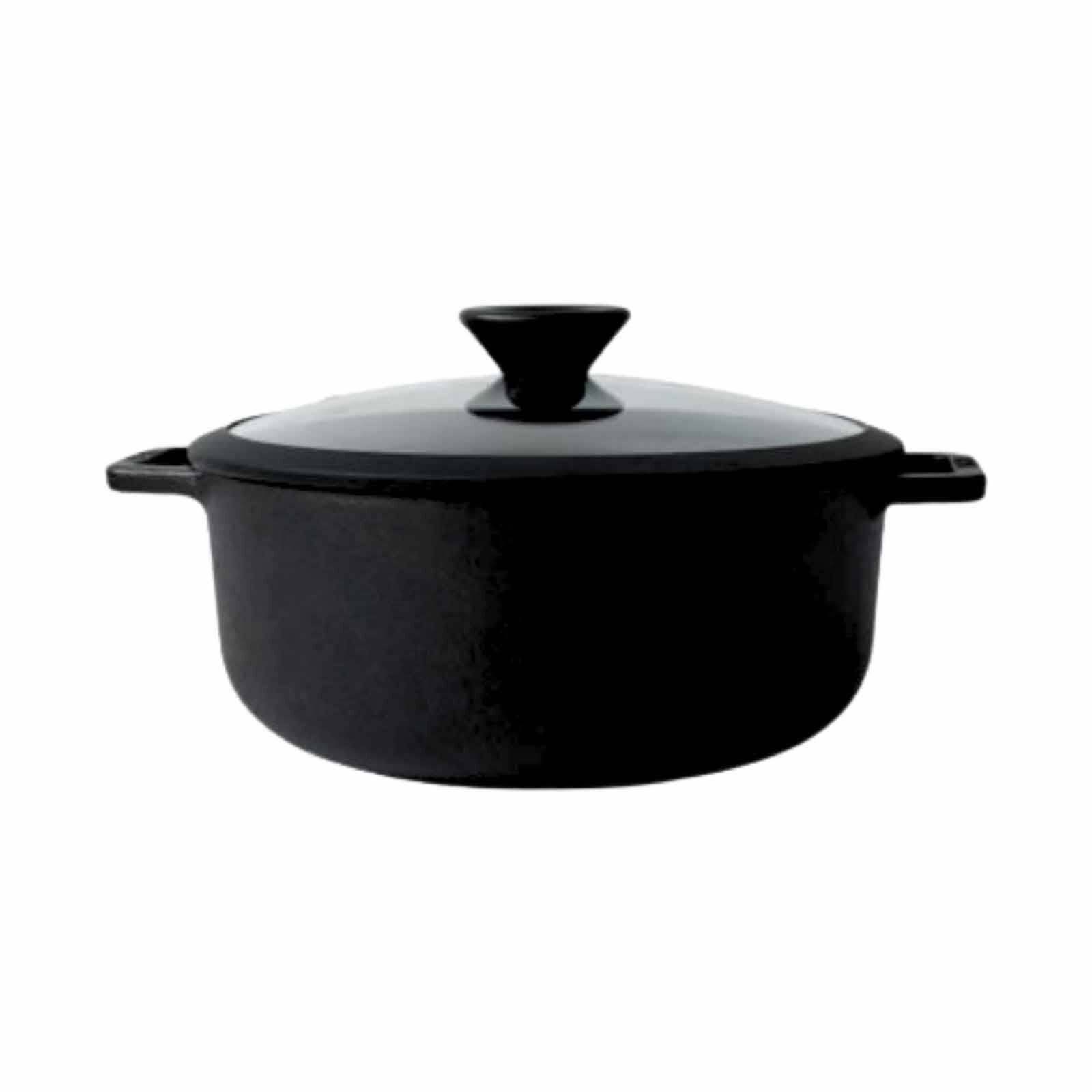 MEYER Pre-seasoned Cast Iron 26cm/5.2l Sauteuse With Glass Lid 48645-image 2