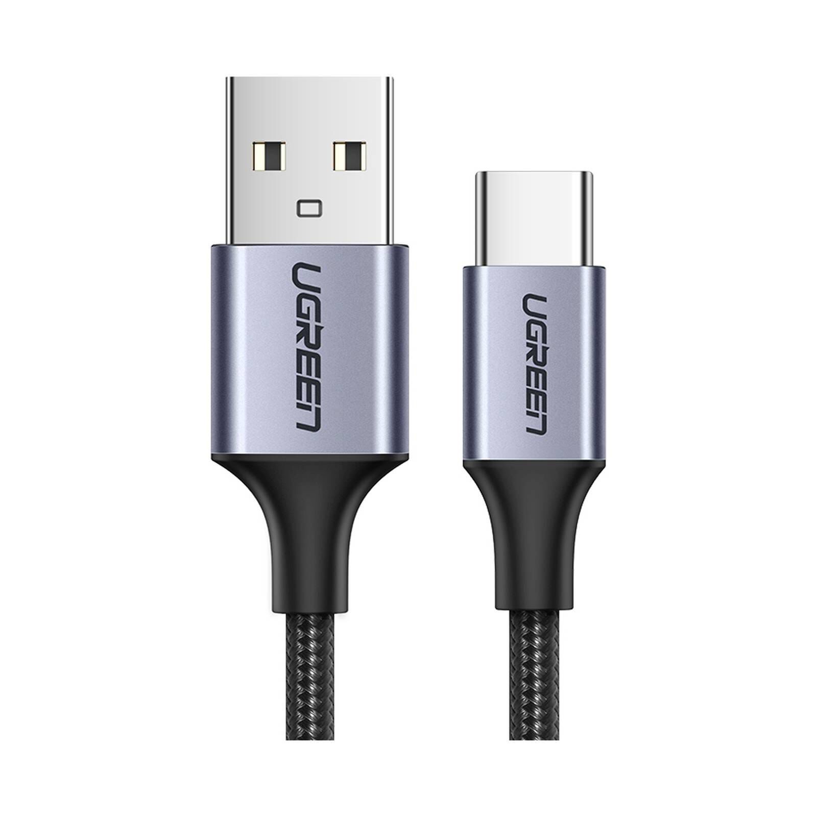 UGREEN Us288 Usb-c To Usb A 2.0 1m Black Male Cable (braided) 60126-image 3