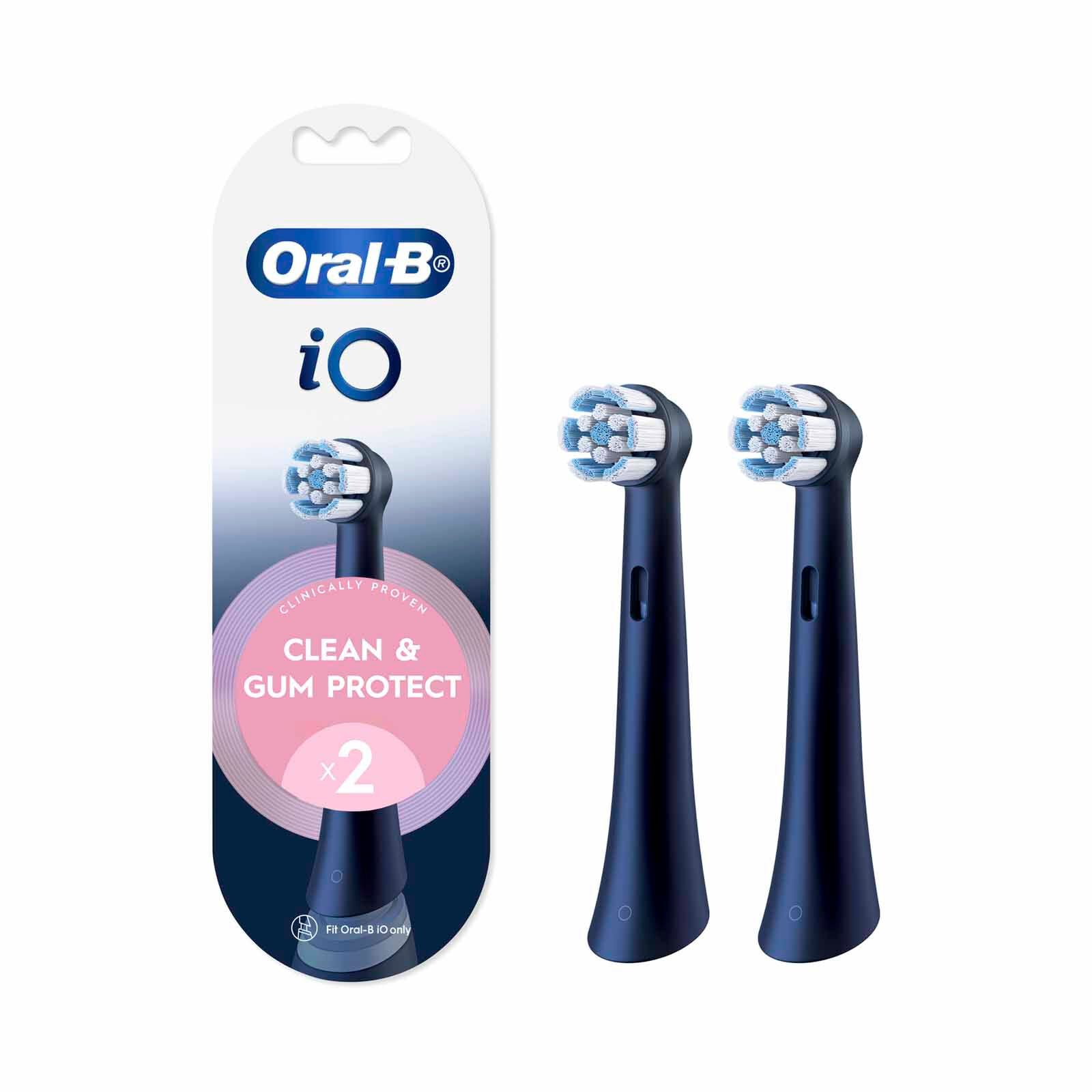 ORAL-B Oral-b Io Clean & Gum Protect (2pc) - Black IORB SBF-2-image 1
