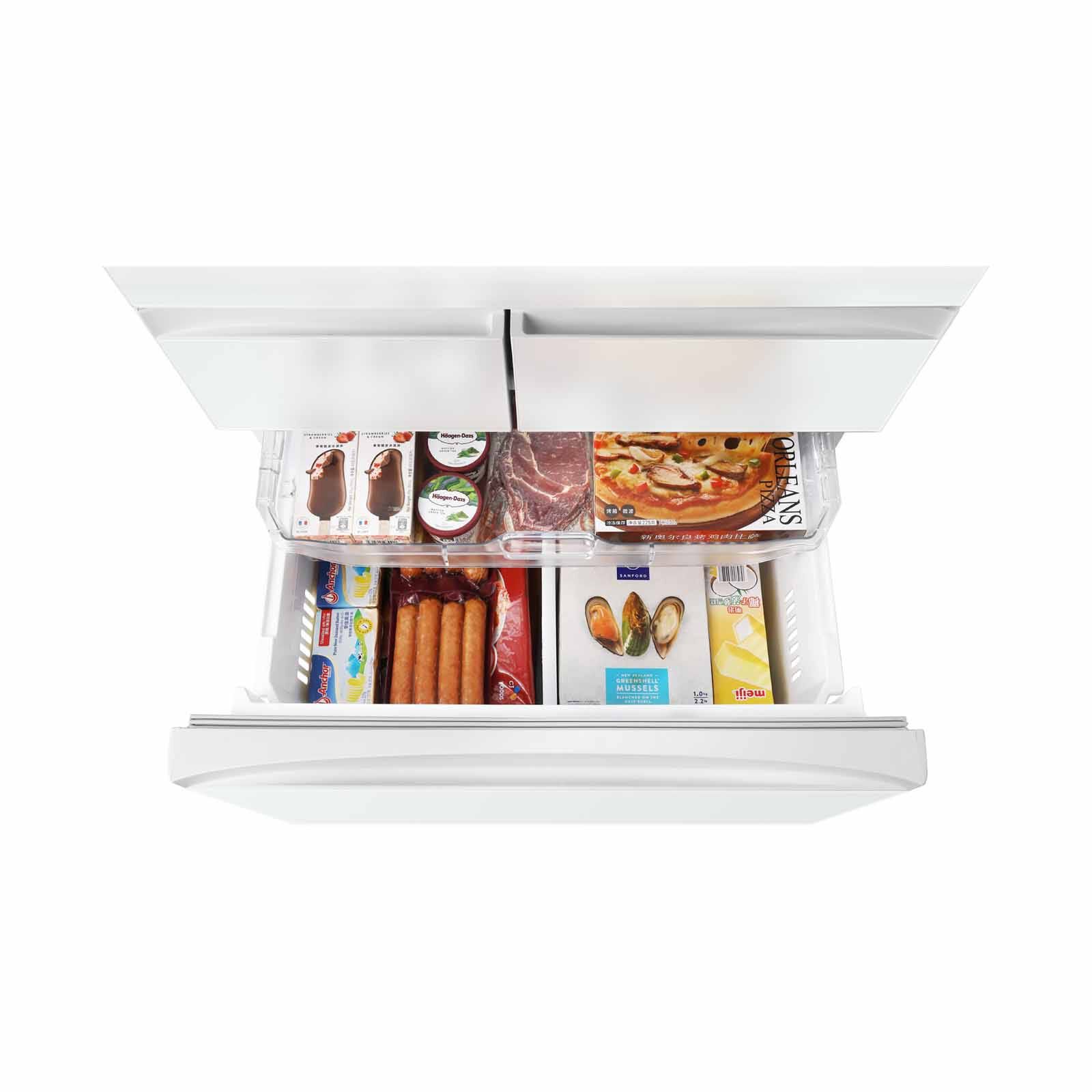 TOSHIBA Multidoor Fridge (451l) - Fuji White Glass GR-RM593WE-PGX(B3)-image 8