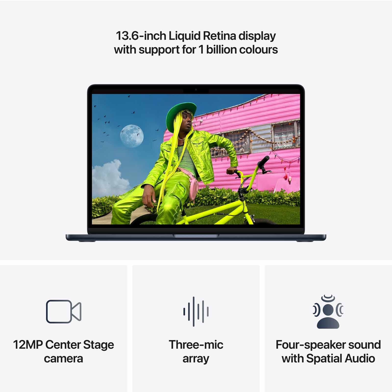 APPLE 13-inch Macbook Air: M5 Chip With 10-core Cpu And 10-core Gpu, 24gb, 1tb Ssd - Midnight MDHG4ZP/A-image 2