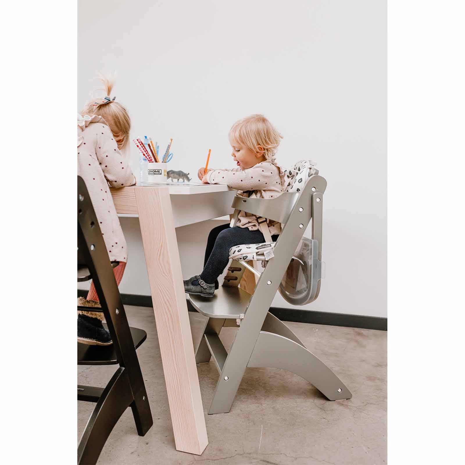 CHILDHOME High Chair + Feeding Tray - Stone Grey (online) LAMBDA 3-image 11