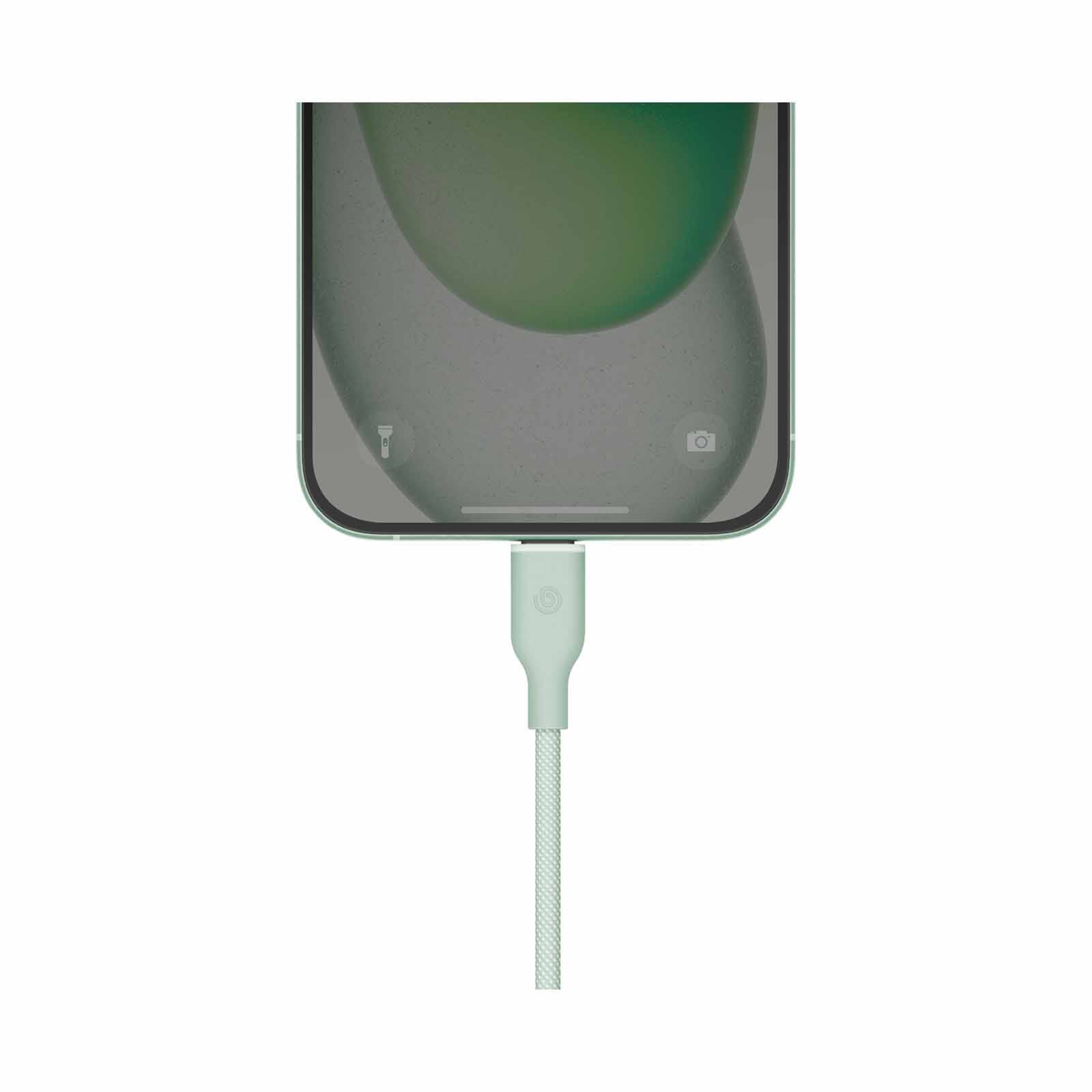 BAZIC Gocharge Weave C-c Cable 480mbps, 60w 1.5m - Green CBL-GCWE-GRN150-image 4