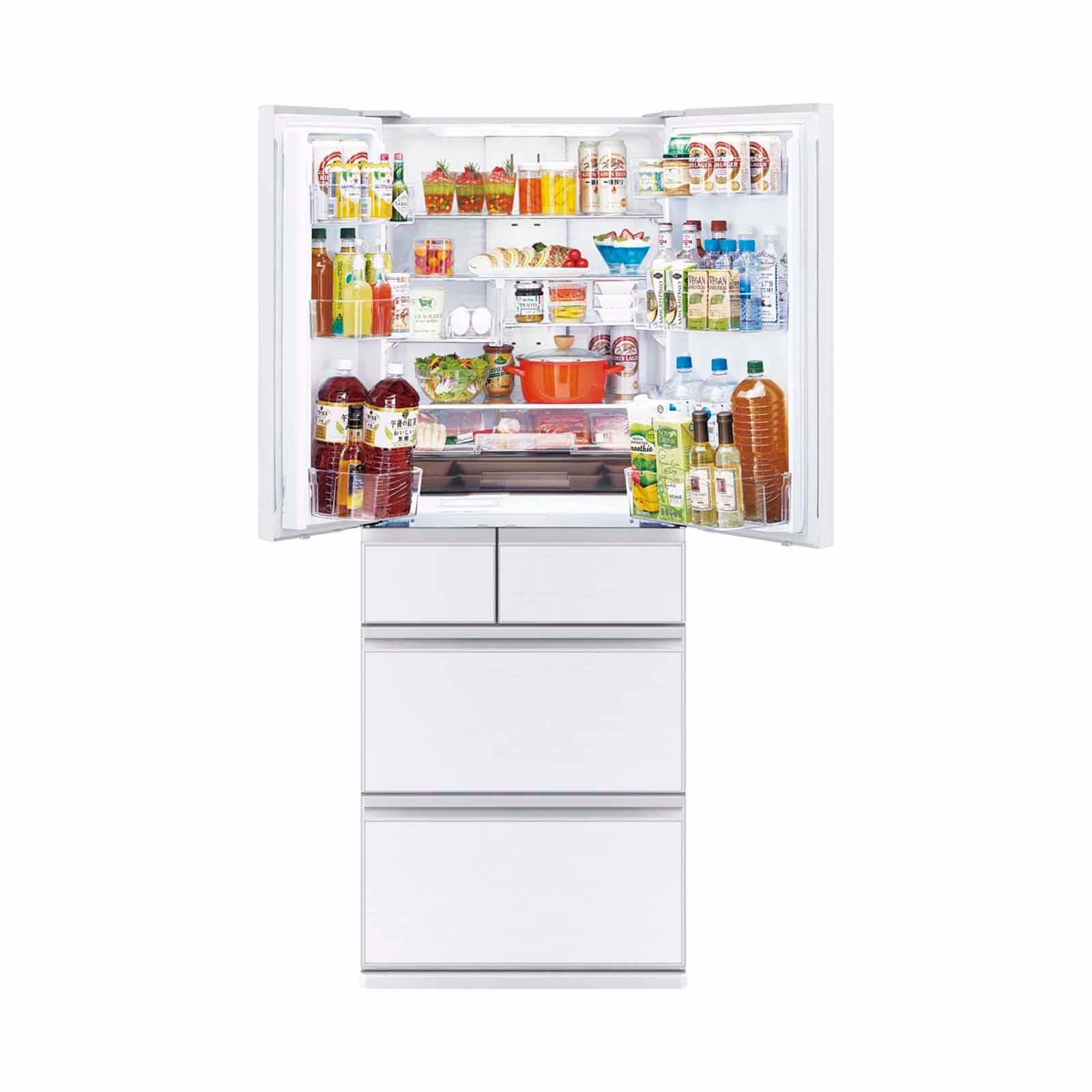 MITSUBISHI Multi Door Fridge (608l) - Glass White MR-WZ61K-W-P-image 3