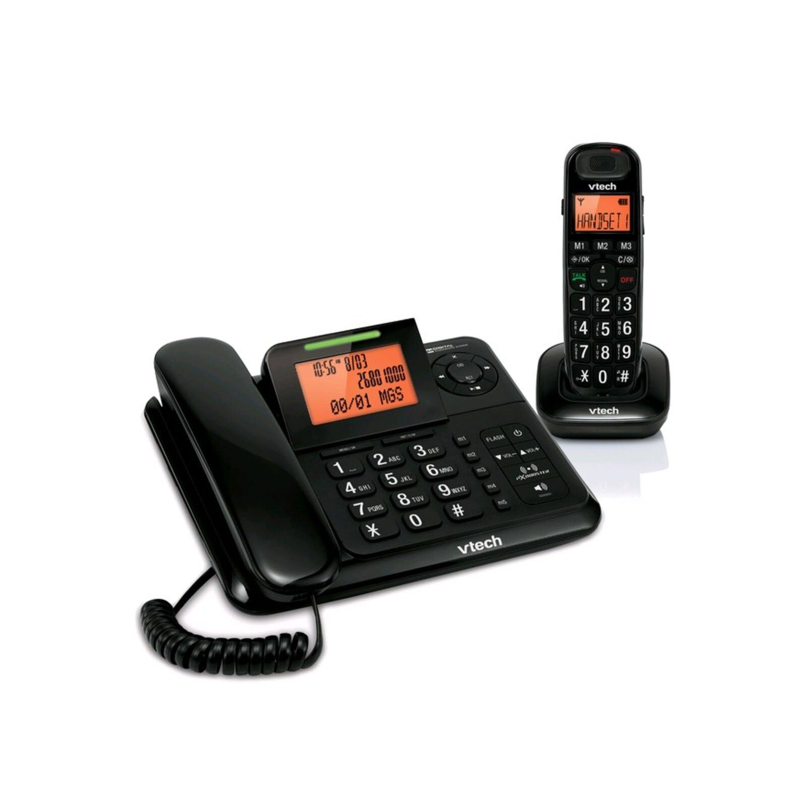 VTECH Combo Dect Phone CS6147 (BLACK)-image null